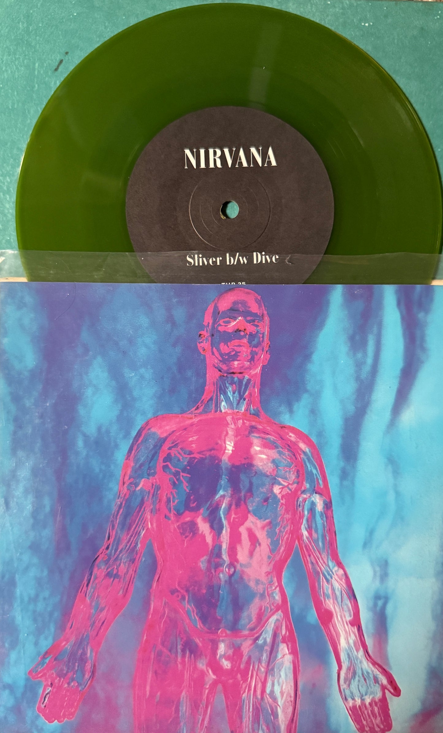 Nirvana - Sliver/Dive (1991 UK Green Vinyl) 7”