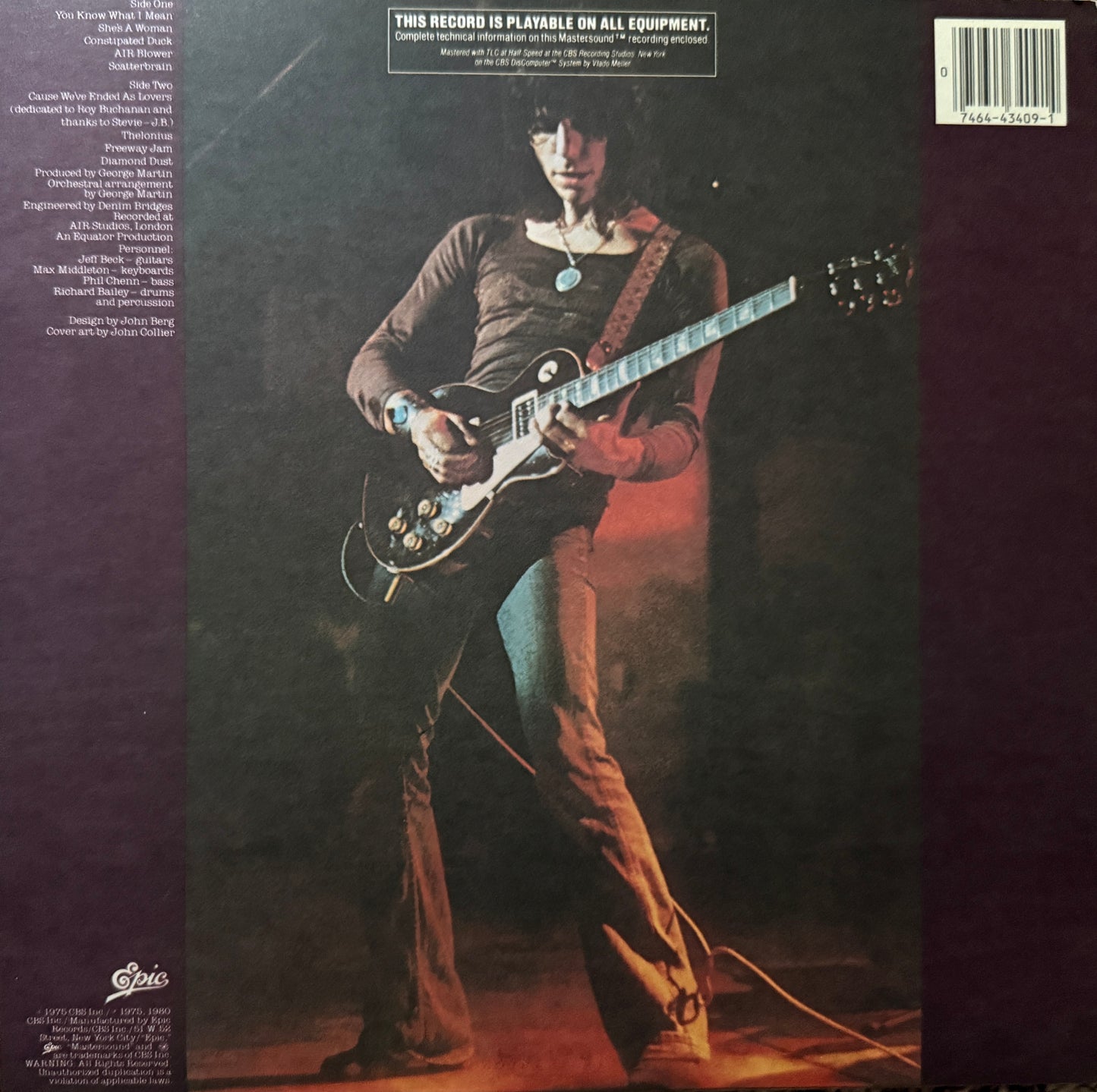 Jeff Beck - Blow By Blow (CBS Half Speed Mastered)