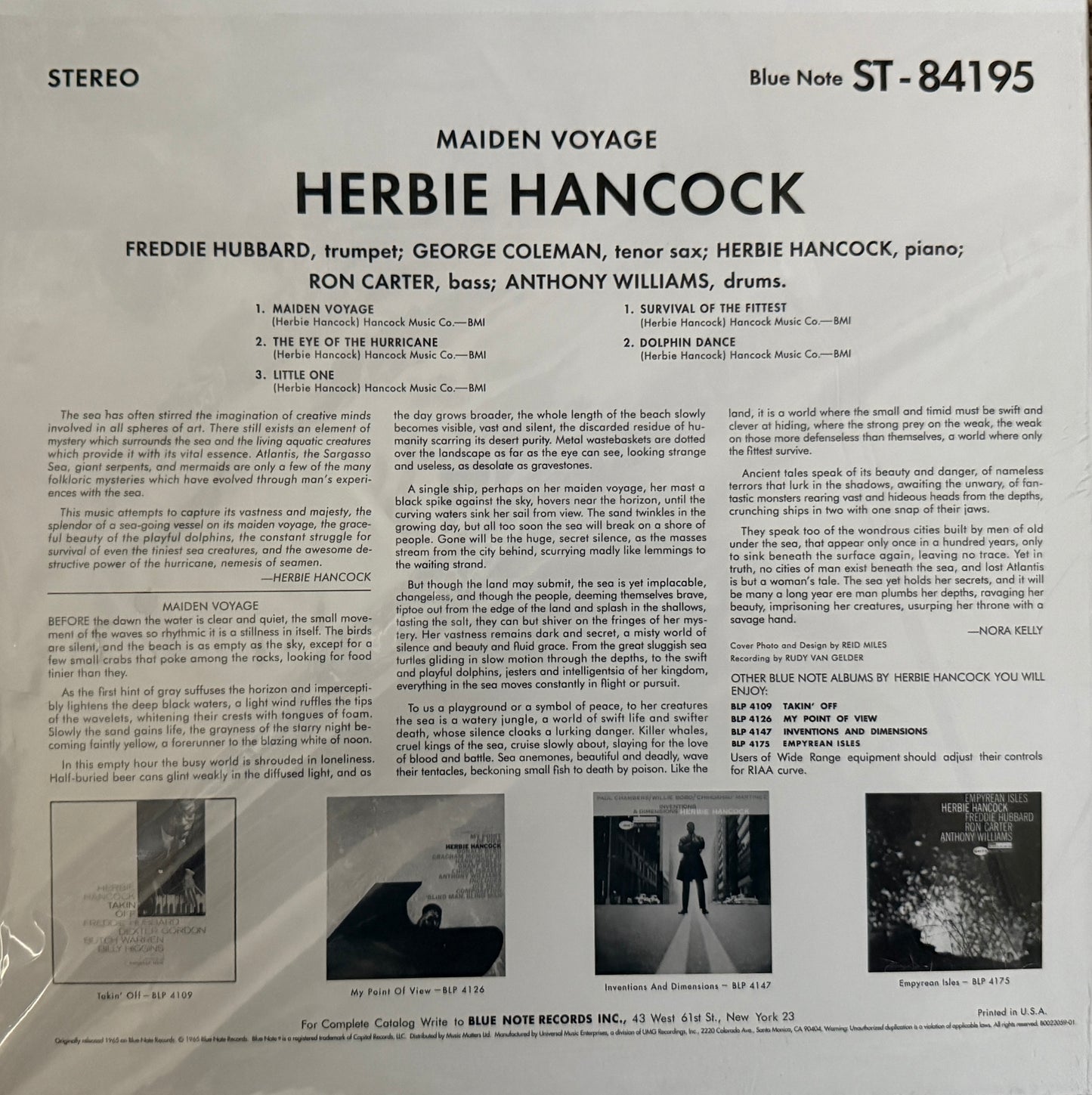 Herbie Hancock - Maiden Voyage (Music Matters SRX)