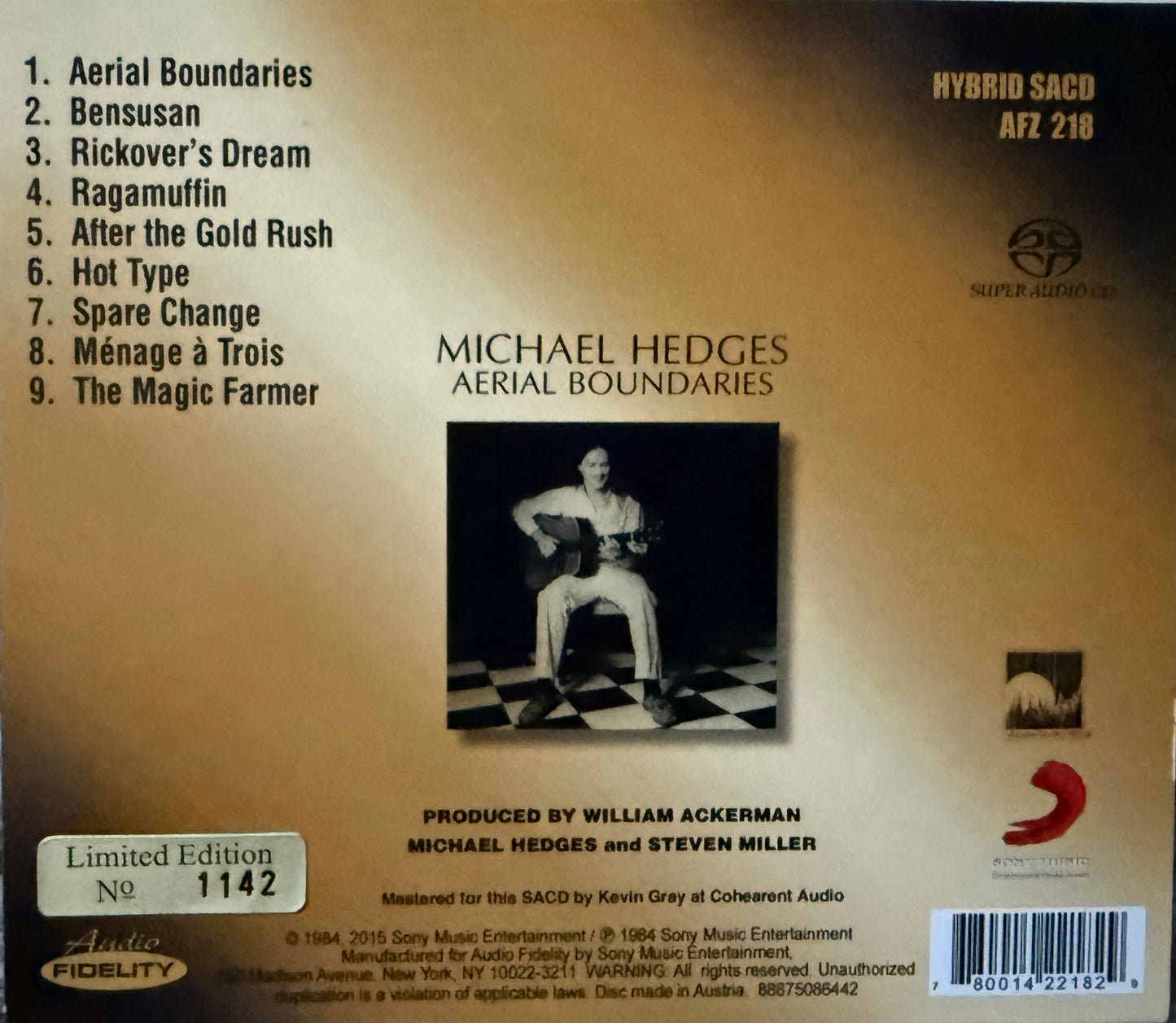 Michael Hedges - Aerial Boundaries (Audio Fidelity SACD)
