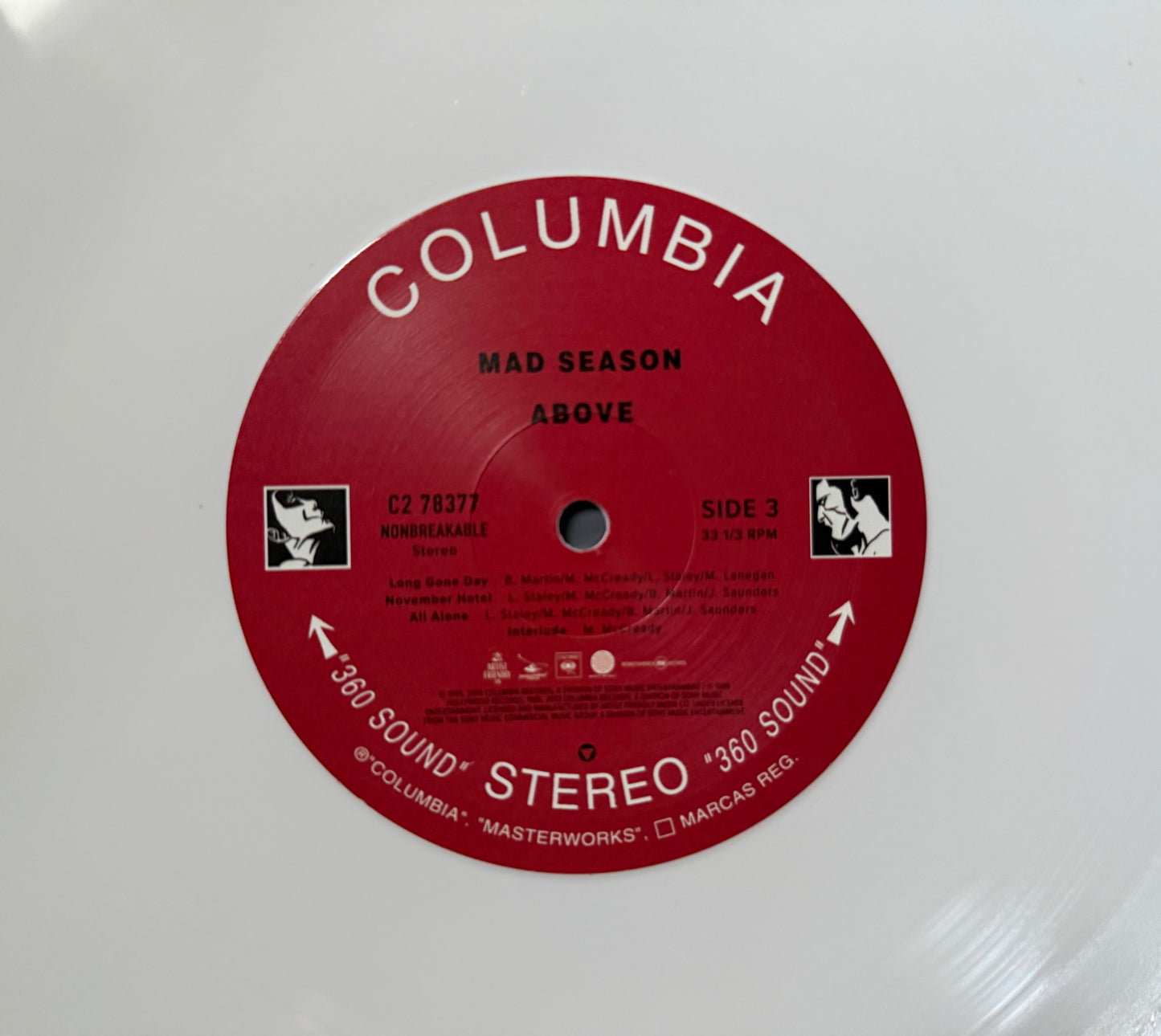 Mad Season - Above (30th Anniversary 2XLP Ltd Edition) Opaque White Vinyl