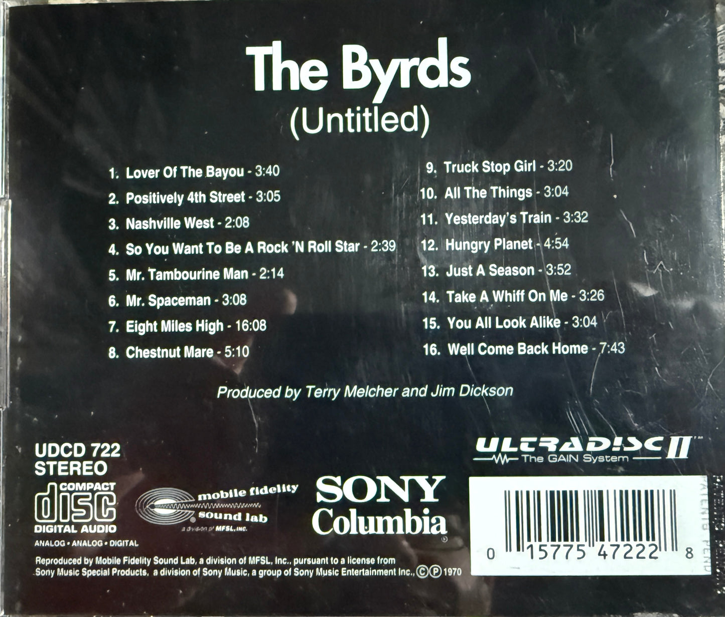 Byrds - Untitled (Mobile Fidelity 24K Gold CD)