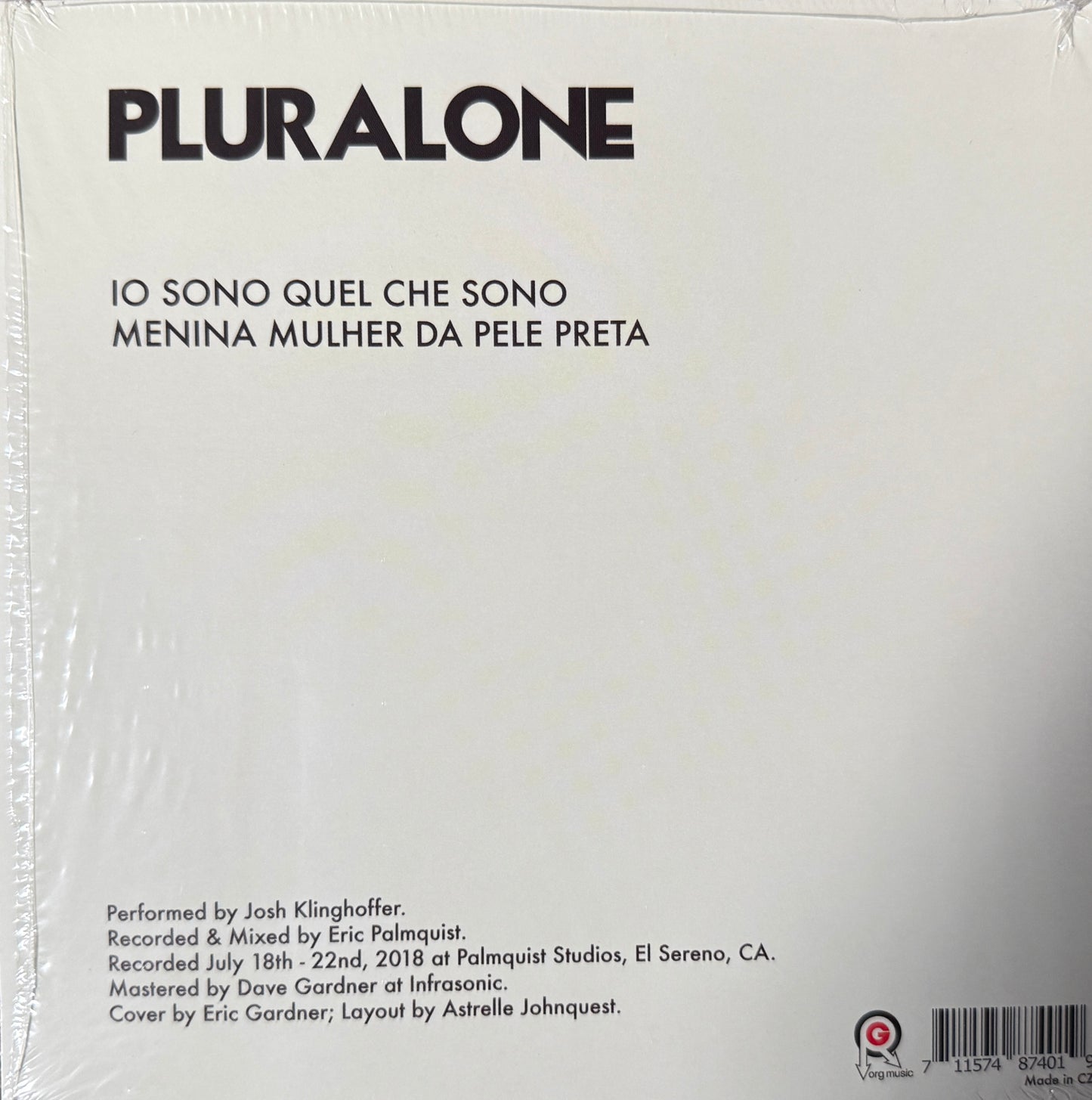 PluralOne – Io Sono Quel Che Sono/Menina Mulher Da Pele Preta (Ltd Edition Red) 7”