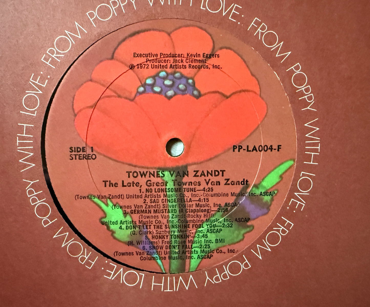 Townes Van Zandt - The Late Great Townes Van Zandt (1972 Poppy)