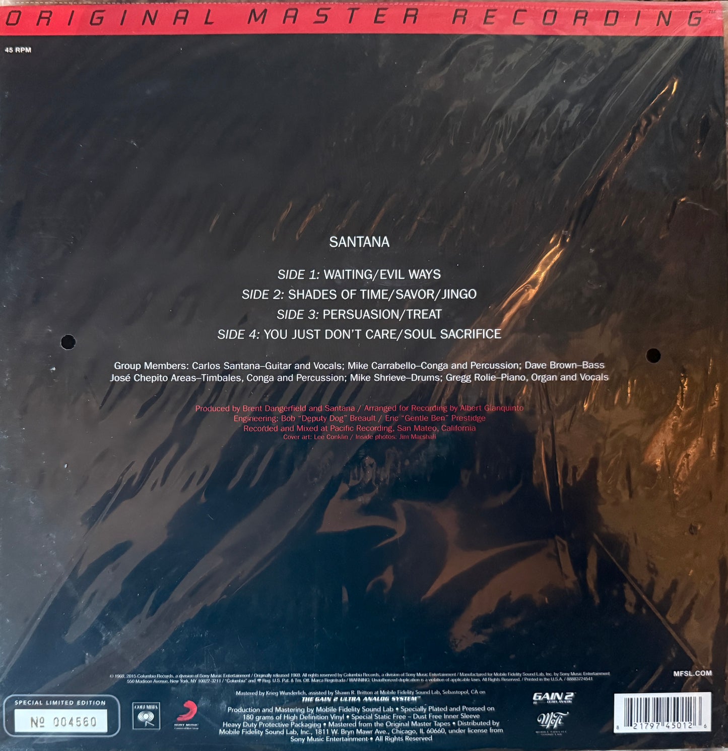 Santana - Self Titled (MFSL 2XLP) Factory Sealed