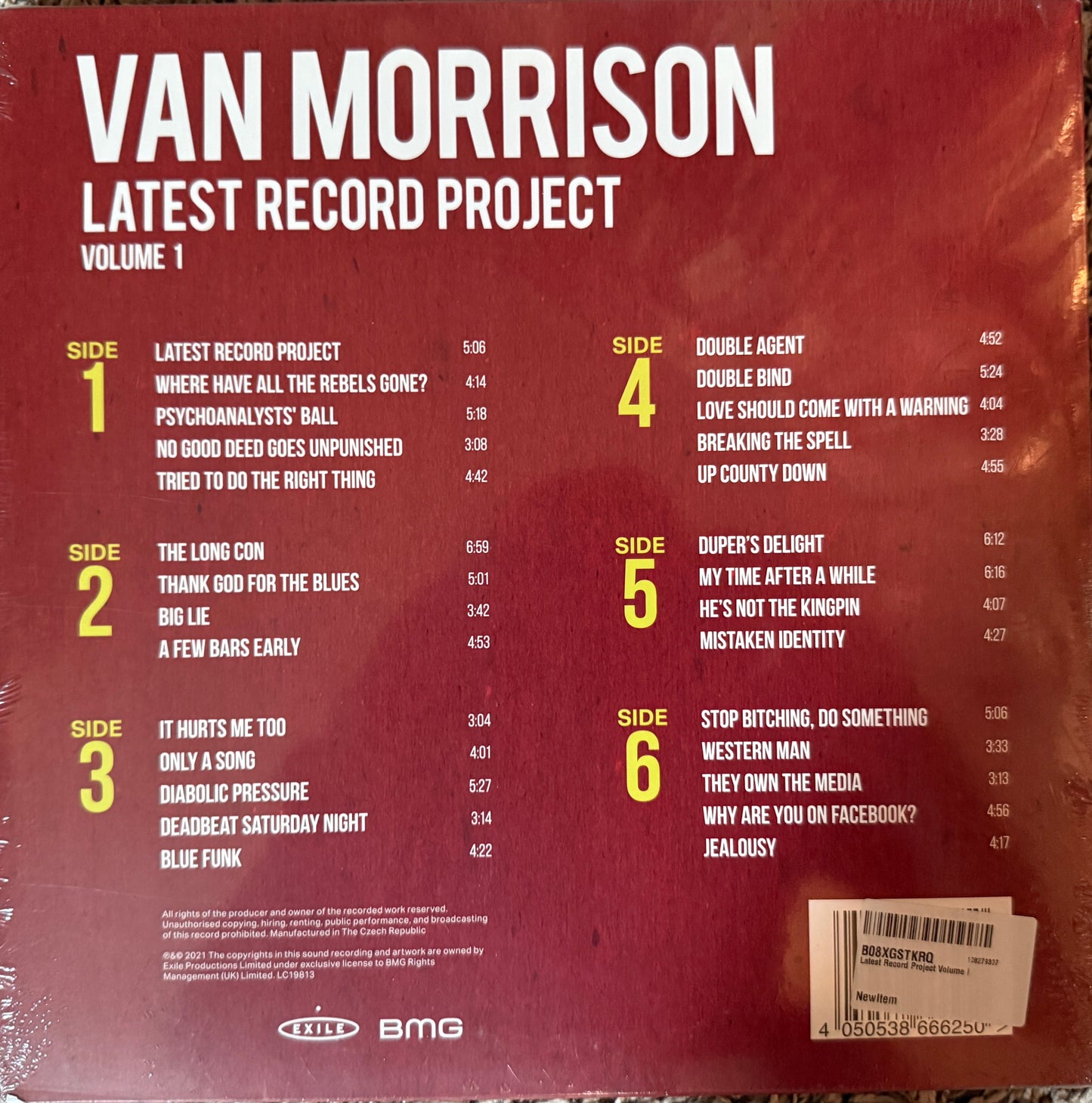 Van Morrison - The Latest Record Project Vol. 1 (3XLP Box Set) Factory Sealed