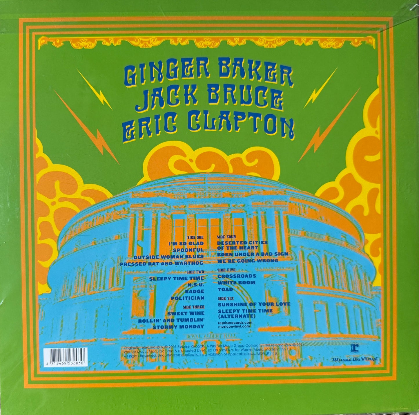 Cream - Royal Albert Hall (London May 2005) 2XLP Factory Sealed