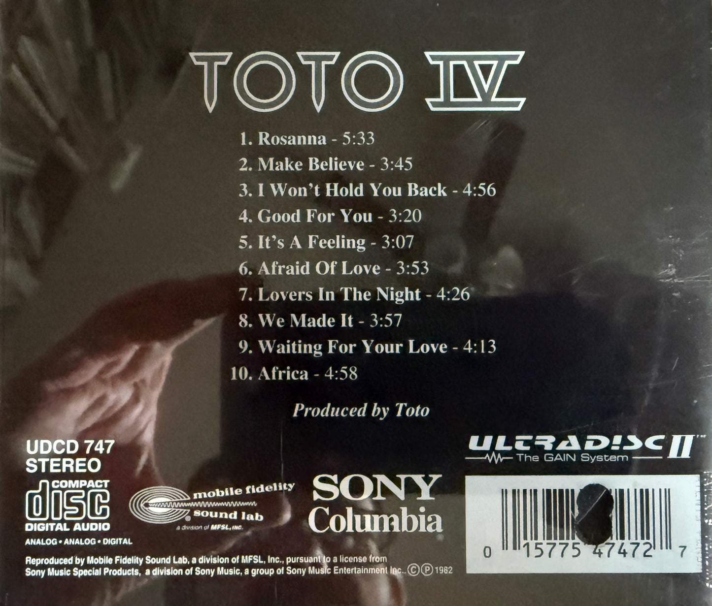 Toto - Toto IV (Mobile Fidelity 24K Gold CD)
