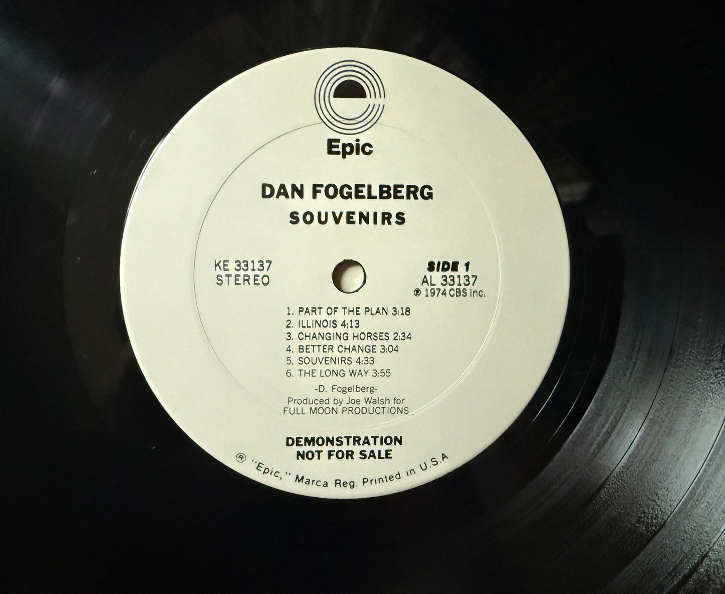 Dan Fogelberg- Souvenirs (1974 U.S. Promo)