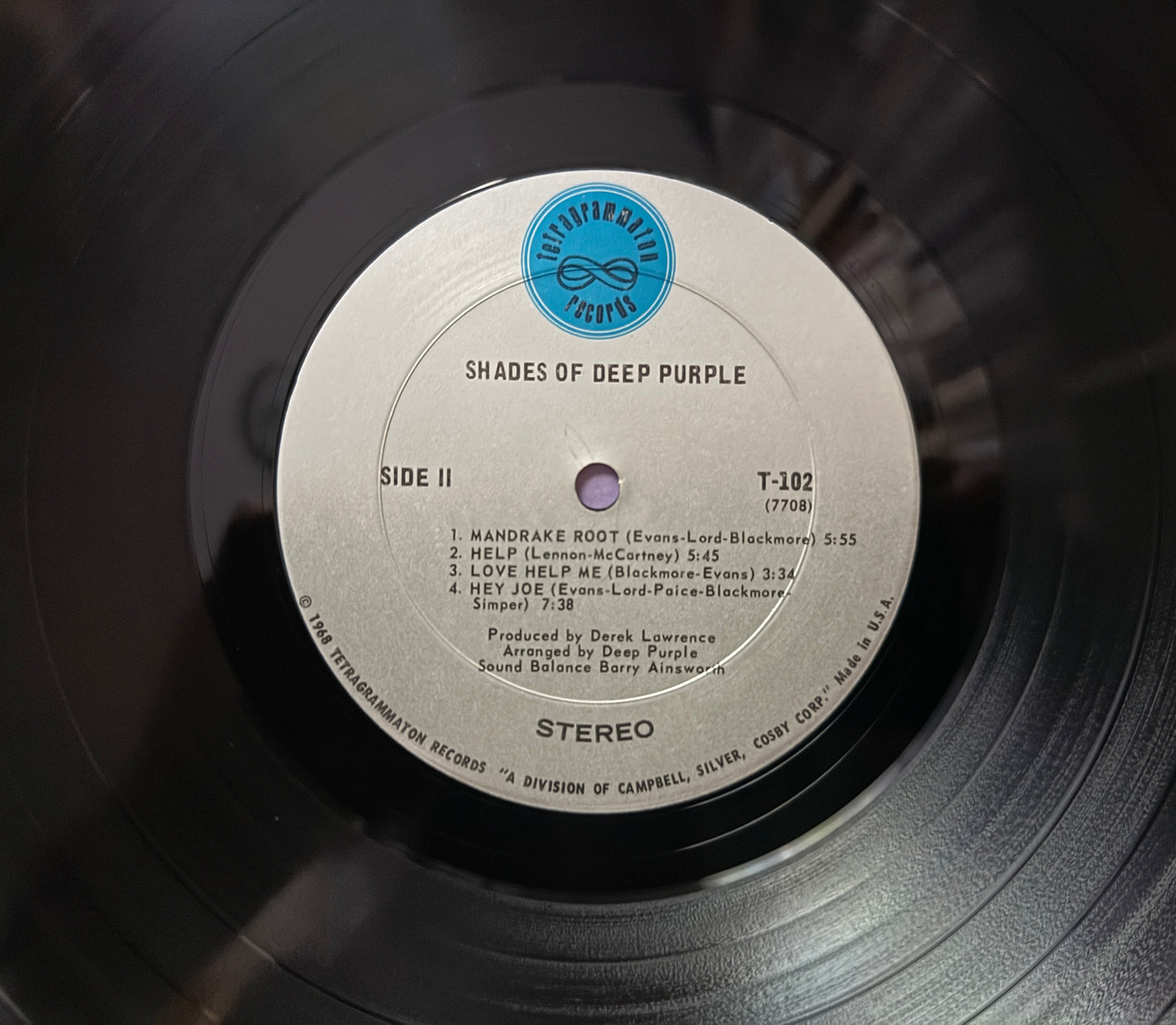 Deep Purple - Shades Of Deep Purple (1969 U.S. Press) Archival Copy!