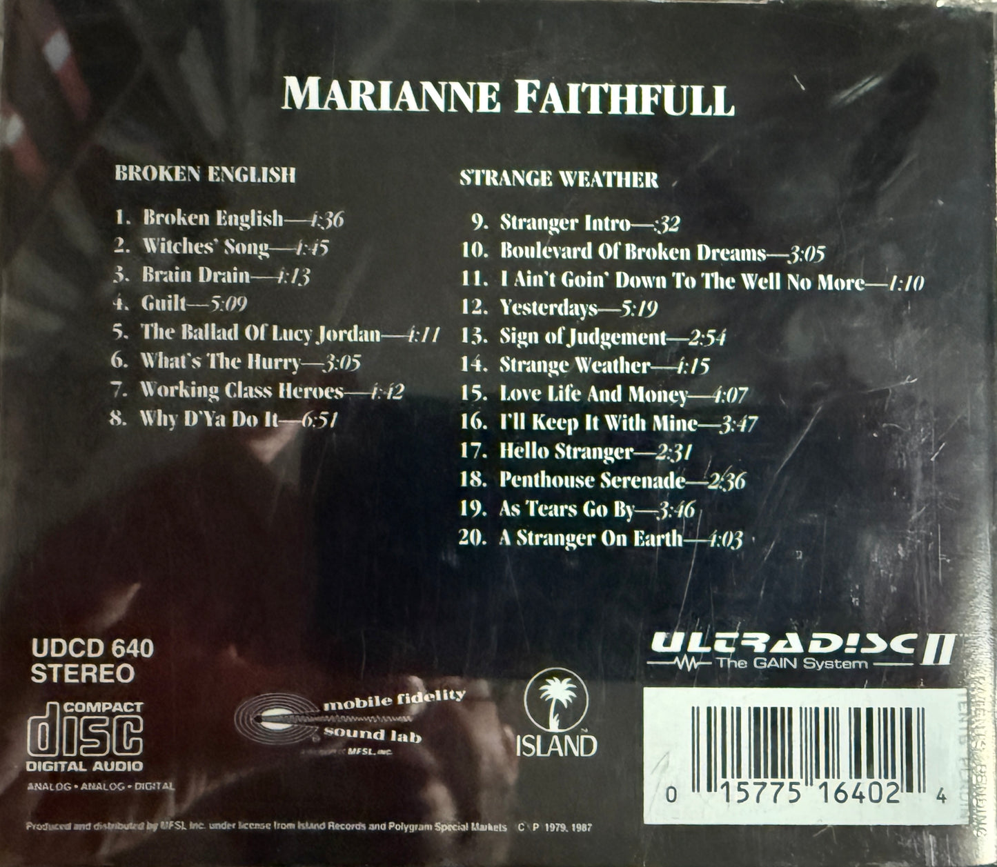 Marianne Faithful - Broken English (Mobile Fidelity 24K Gold CD)