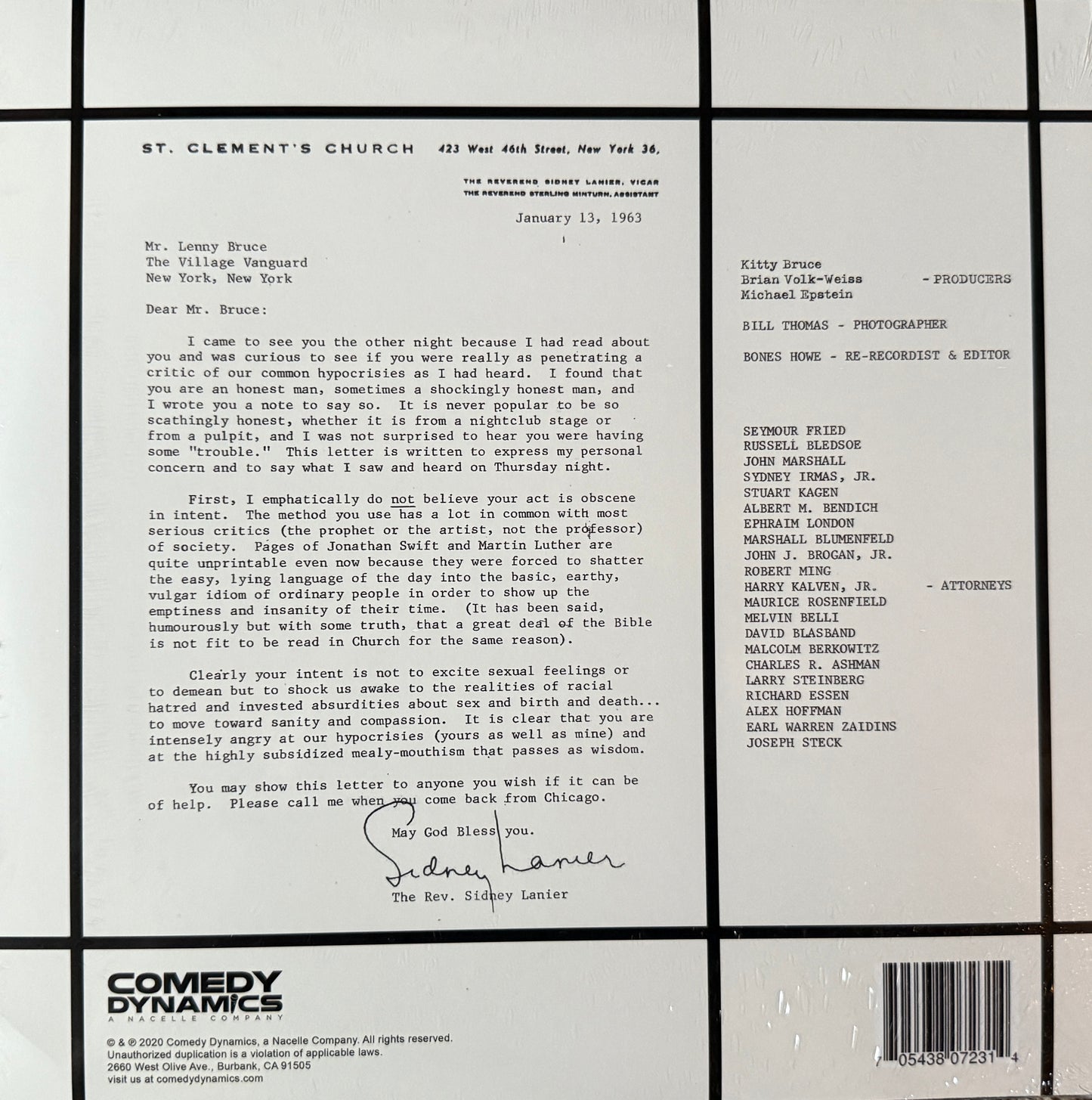 Lenny Bruce - Is Out Again (Factory Sealed)