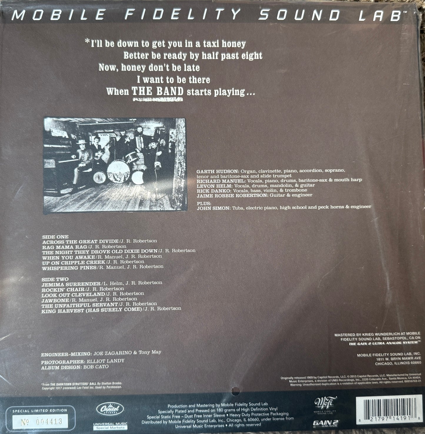 The Band - The Band (MFSL Sealed)