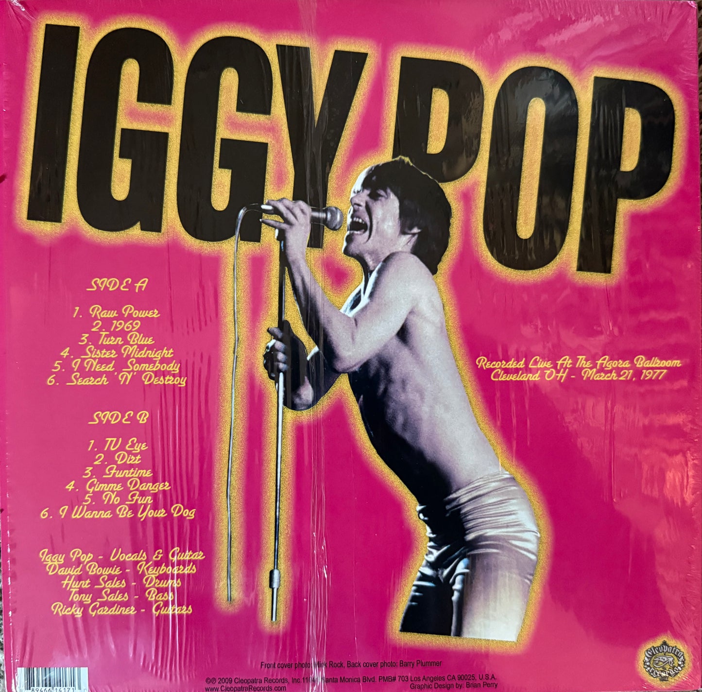 Iggy Pop & David Bowie - Iggy & Ziggy Cleveland 77 (Pink Vinyl)