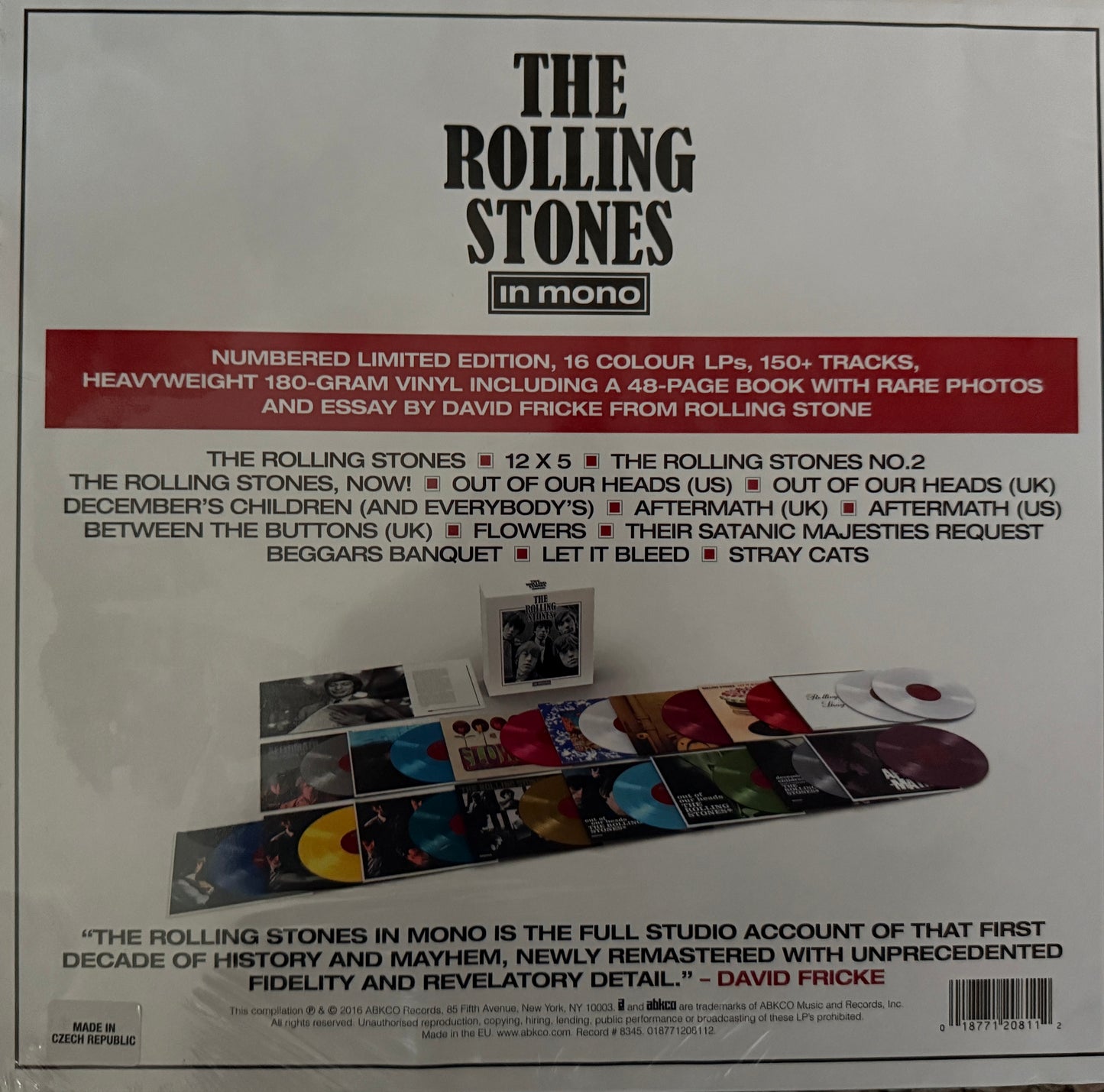 Rolling Stones - Stones In Mono (16XLP Box Set Colored Vinyl) Factory Sealed