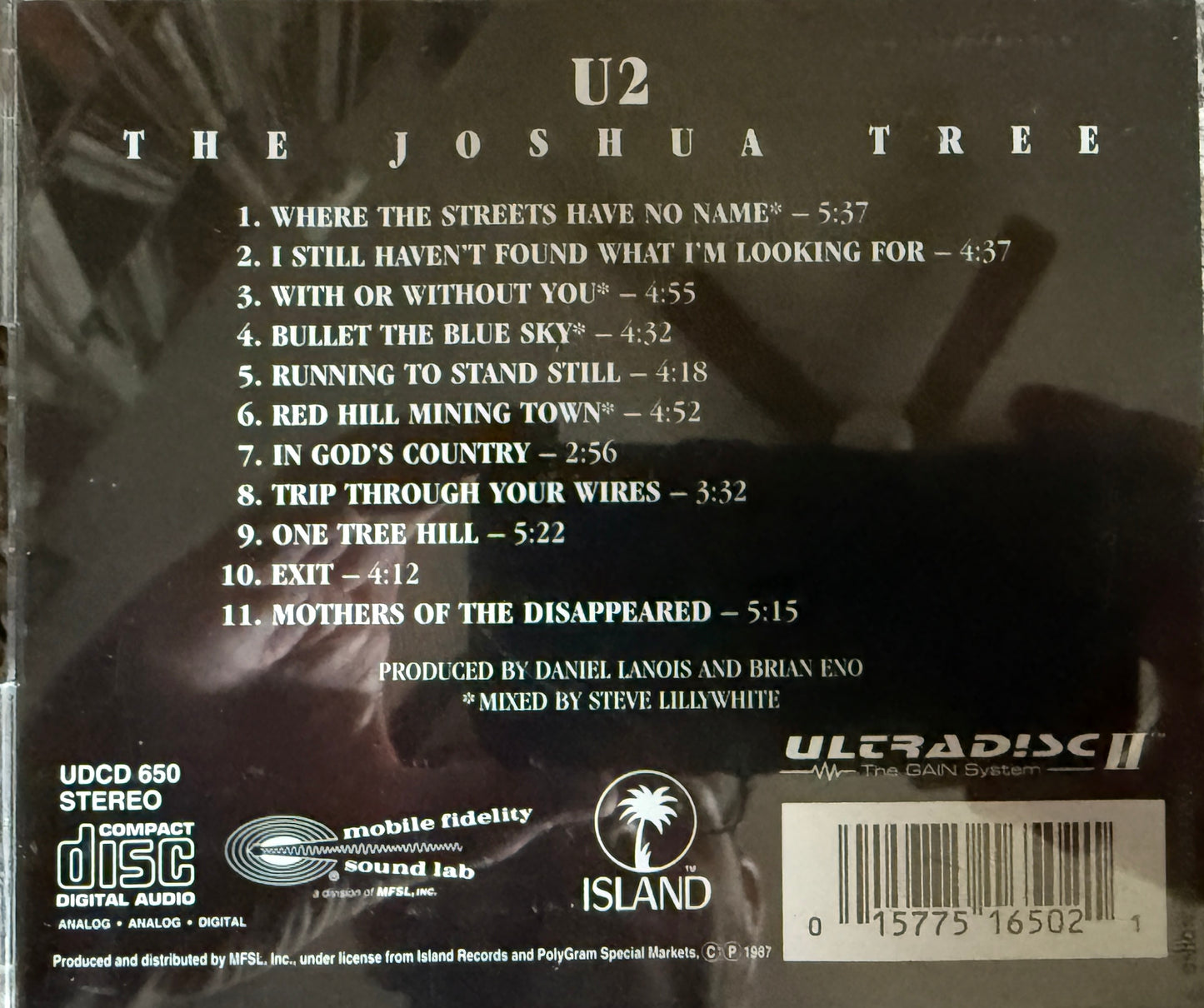U2 - Joshua Tree (Mobile Fidelity 24K Gold CD)