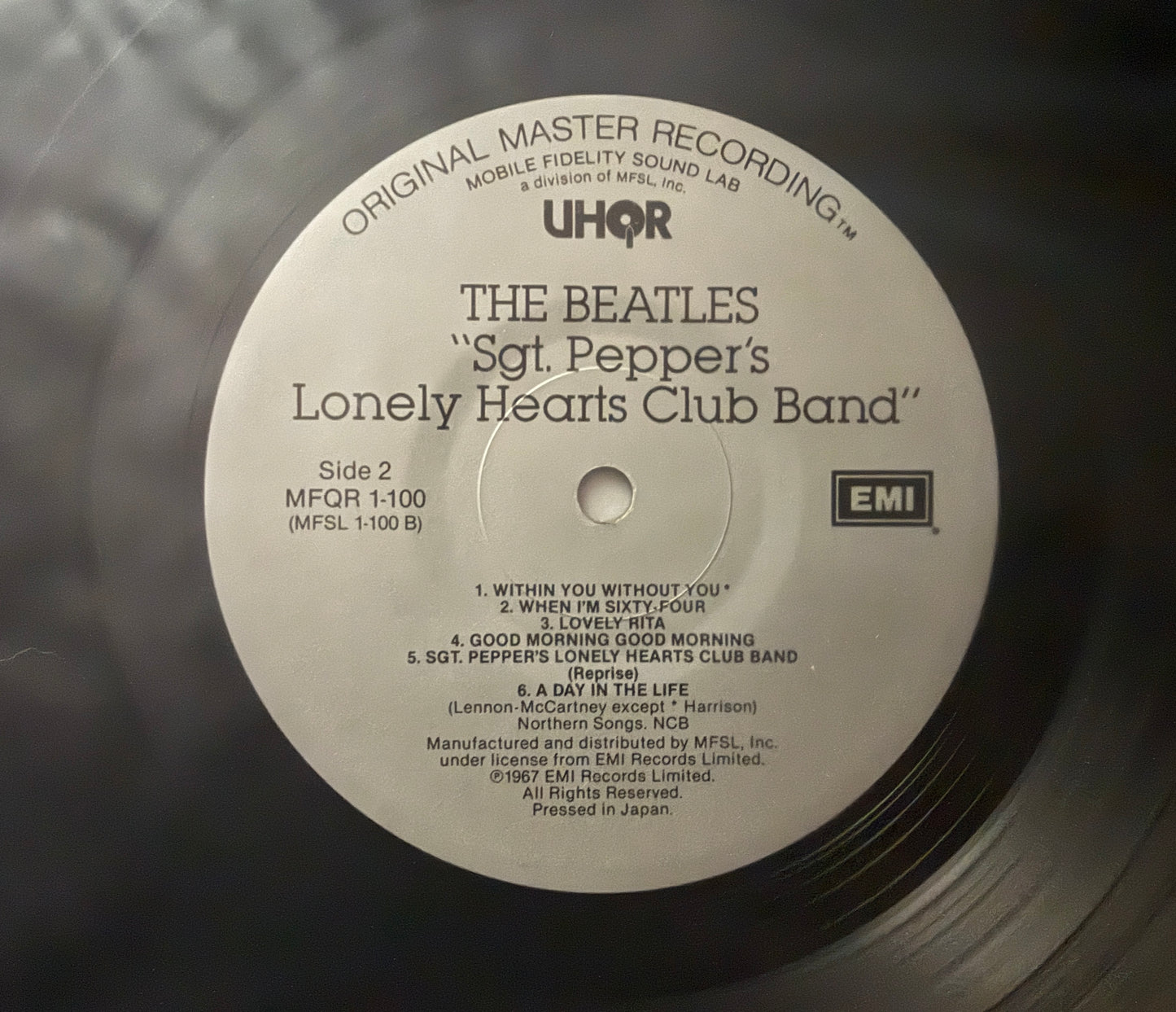 Beatles - Sgt Pepper Lonely Heart Club Band (Mobile Fidelity Sound Lab UHQR 200 Gram Flat Profile)