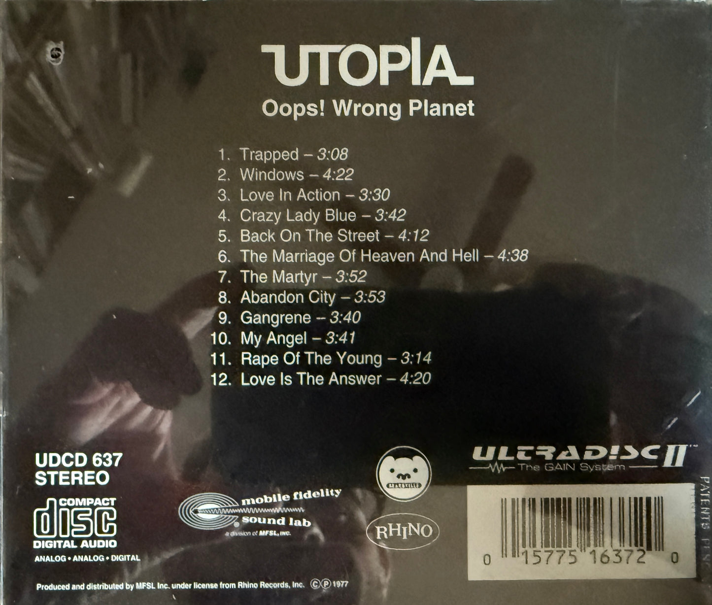 Utopia - Oops! Wrong Planet (Mobile Fidelity 24K Gold CD)