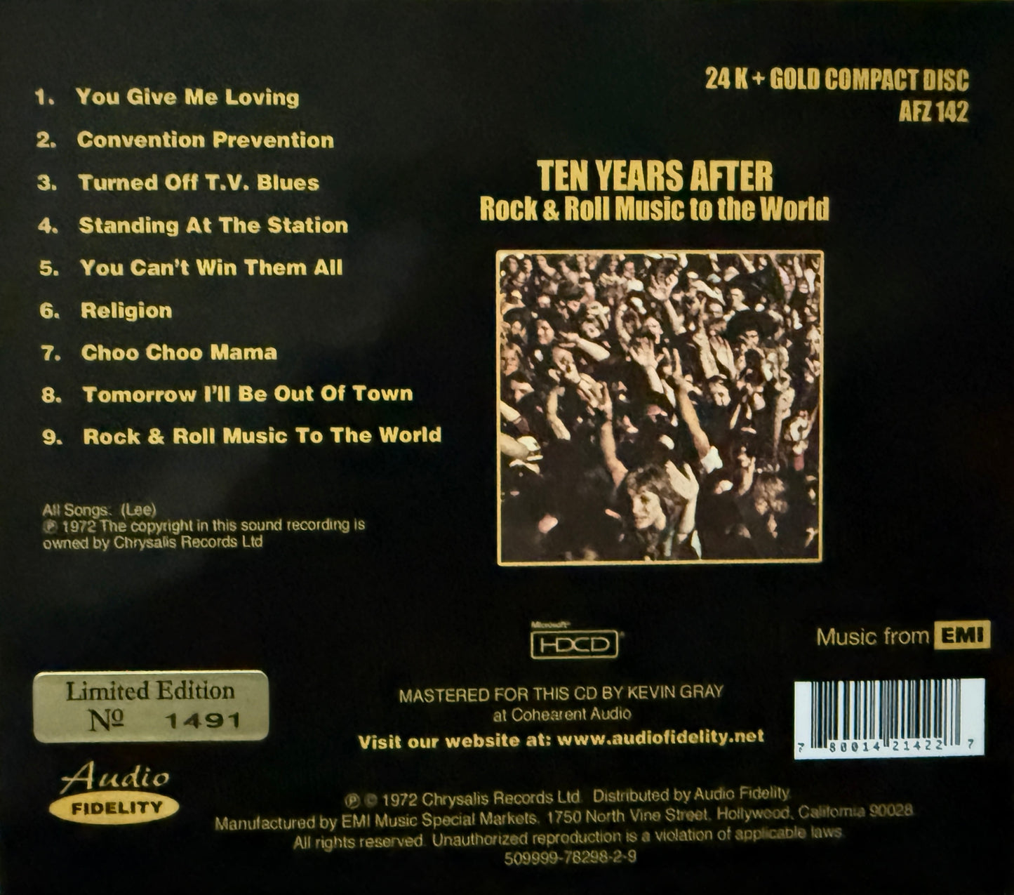 Ten Years After - Rock & Roll Music To The World (Audio Fidelity Gold CD)