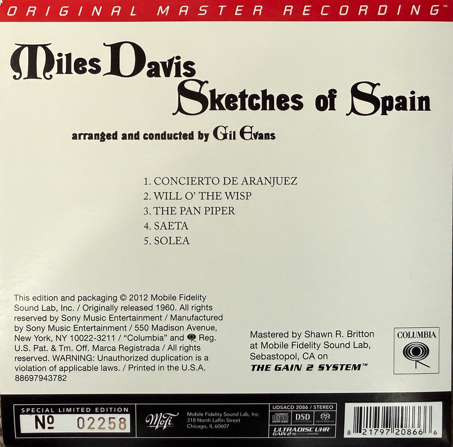 Miles Davis - Sketches Of Spain (Mobile Fidelity SACD)