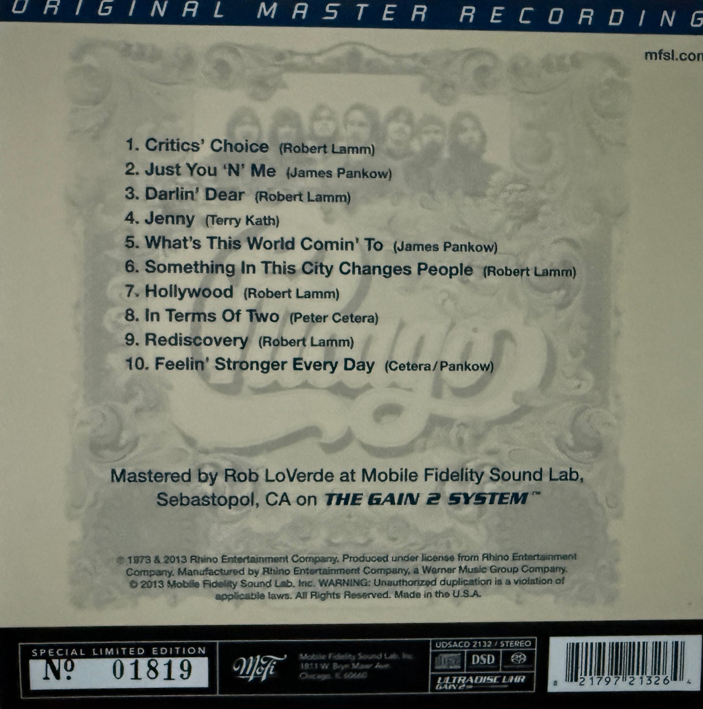 Chicago - VI (Mobile Fidelity SACD)