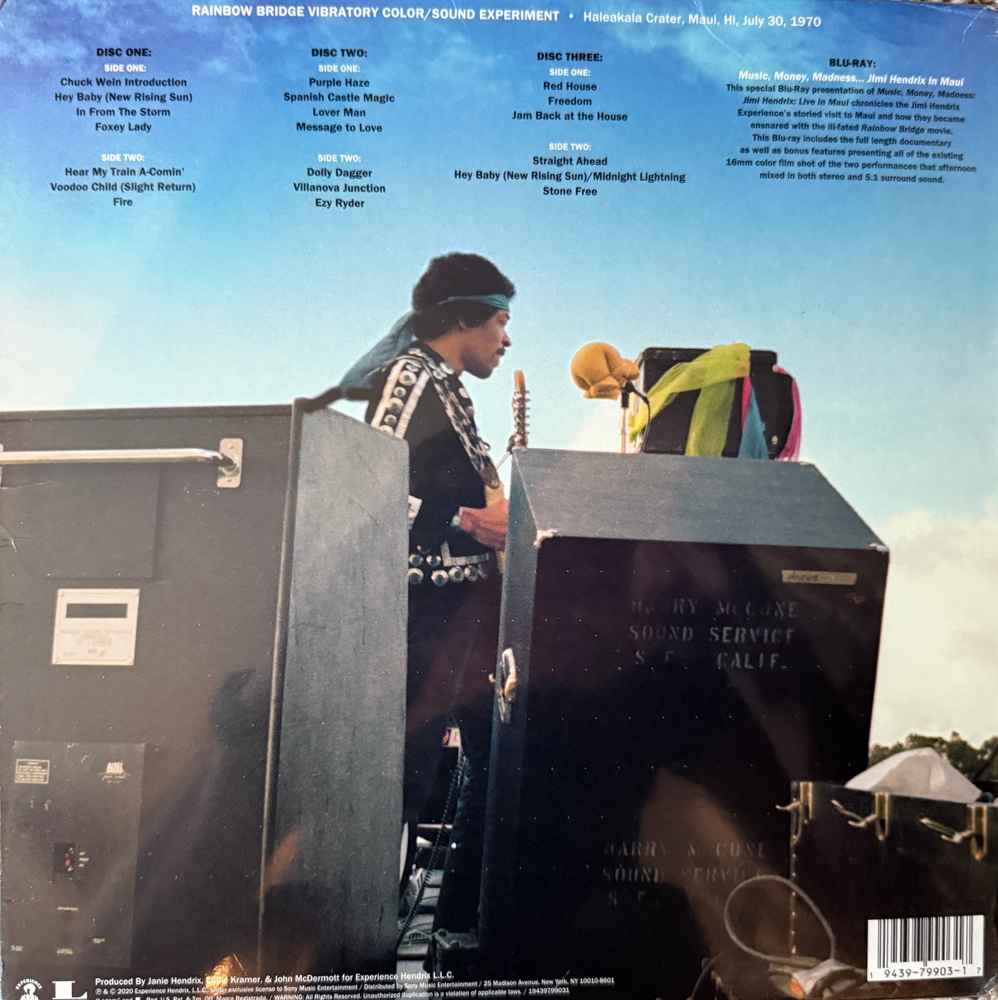 Jimi Hendrix Experience - Live In Maui (3XLP Blu-Ray) Factory Sealed