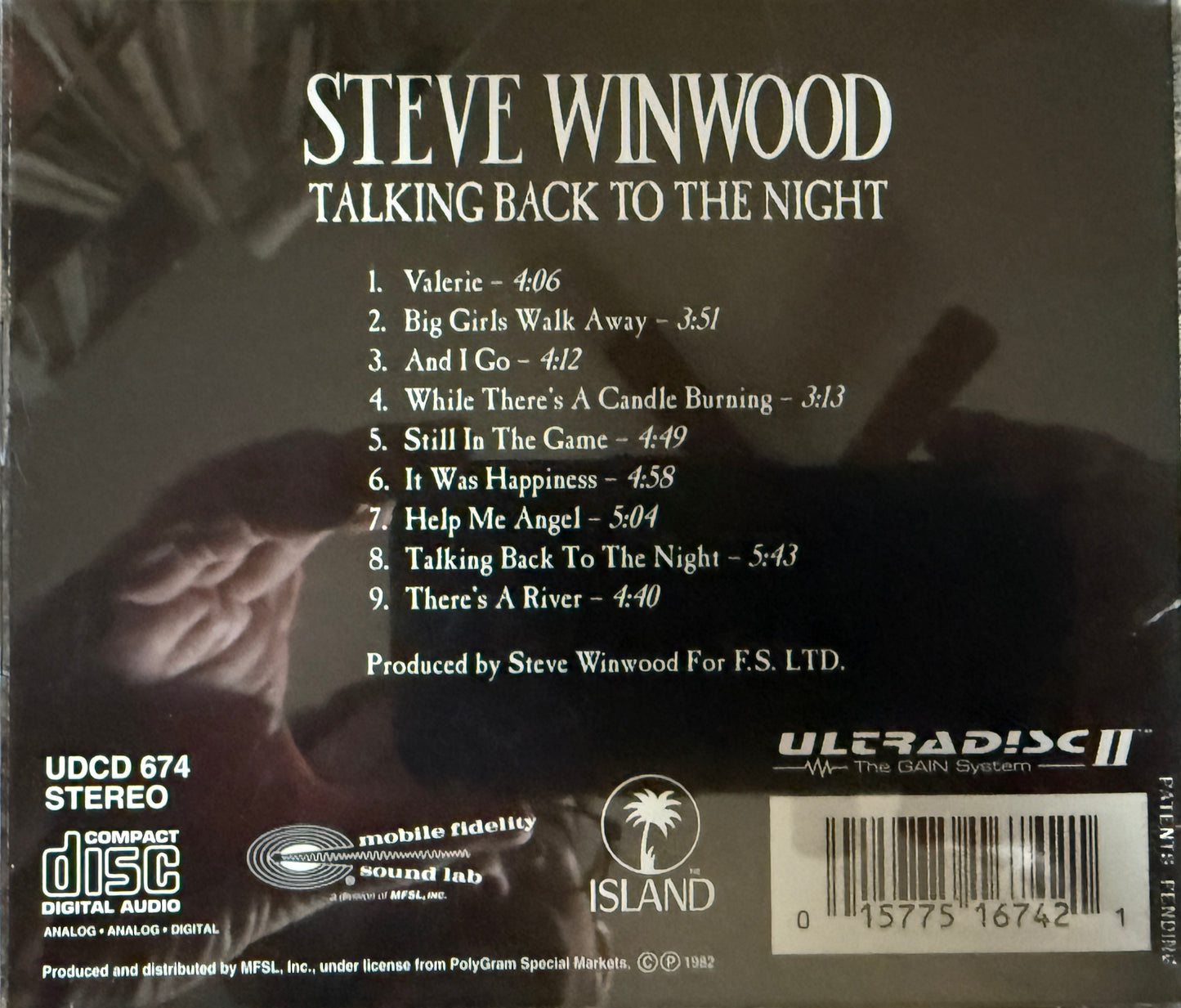 Steve Winwood - Taking Back The Night (Mobile Fidelity 24K Gold CD)