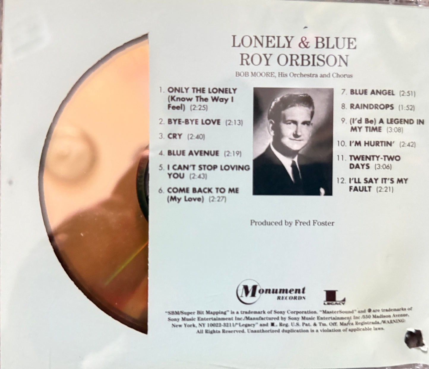 Roy Orbison - Lonely And Blue (Mastersound Gold CD)