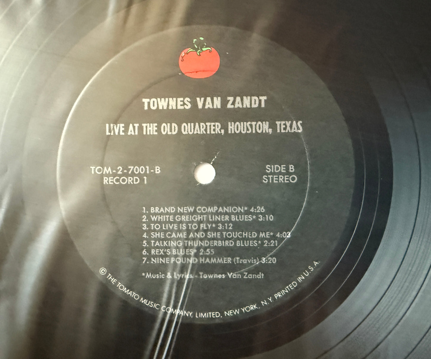 Townes Van Zandt - Live At The Old Quarter Houston, Texas (1977 Tomato 2XLP)