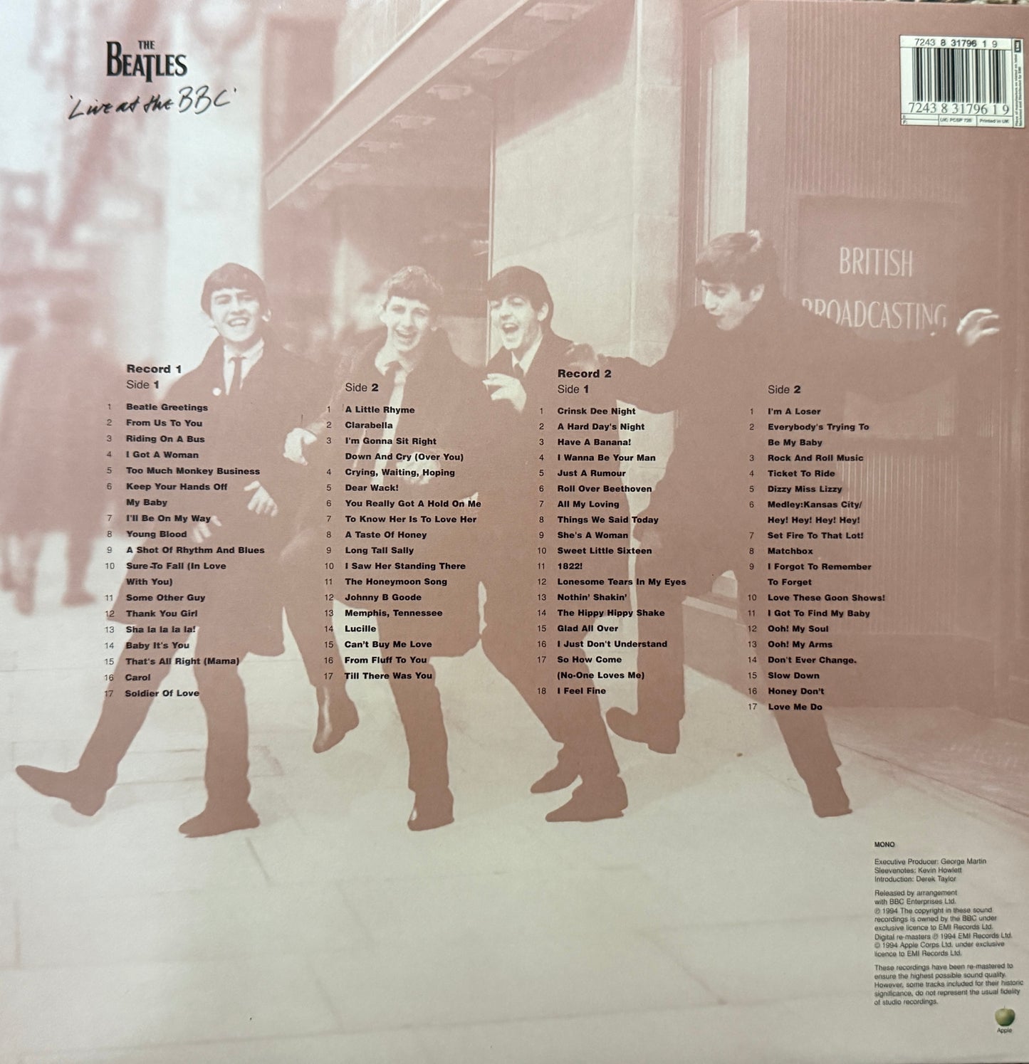 Beatles - Live At The BBC (1994 Europe Press 2XLP)