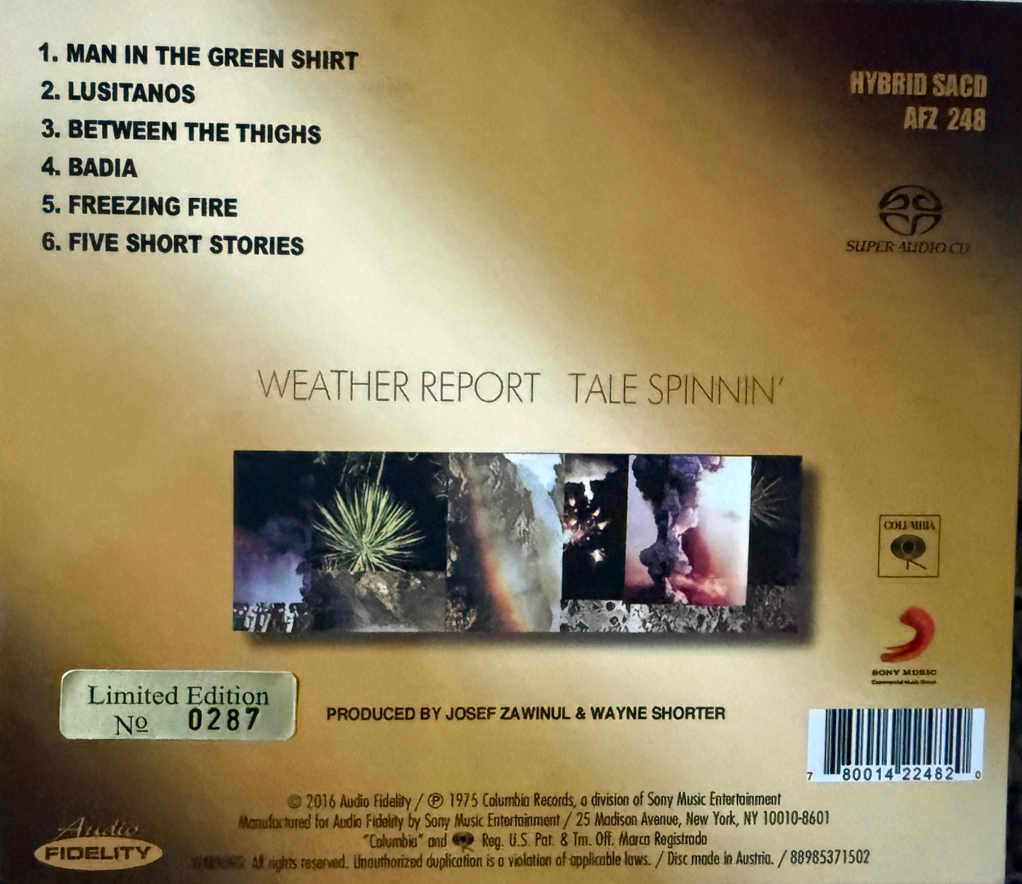Weather Report - Tail Spinnin’ (Audio Fidelity SACD)