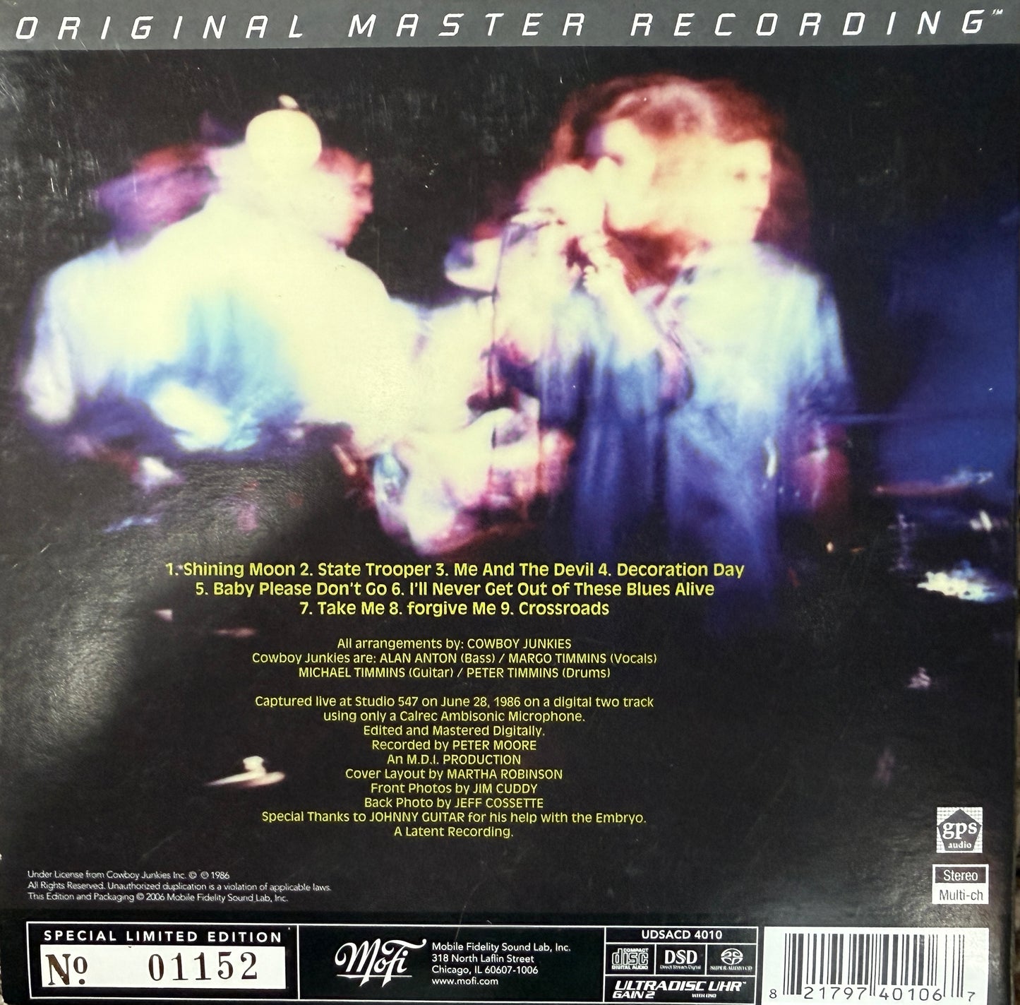 Cowboy Junkies - Whites Off Earth Now! (Mobile Fidelity SACD)