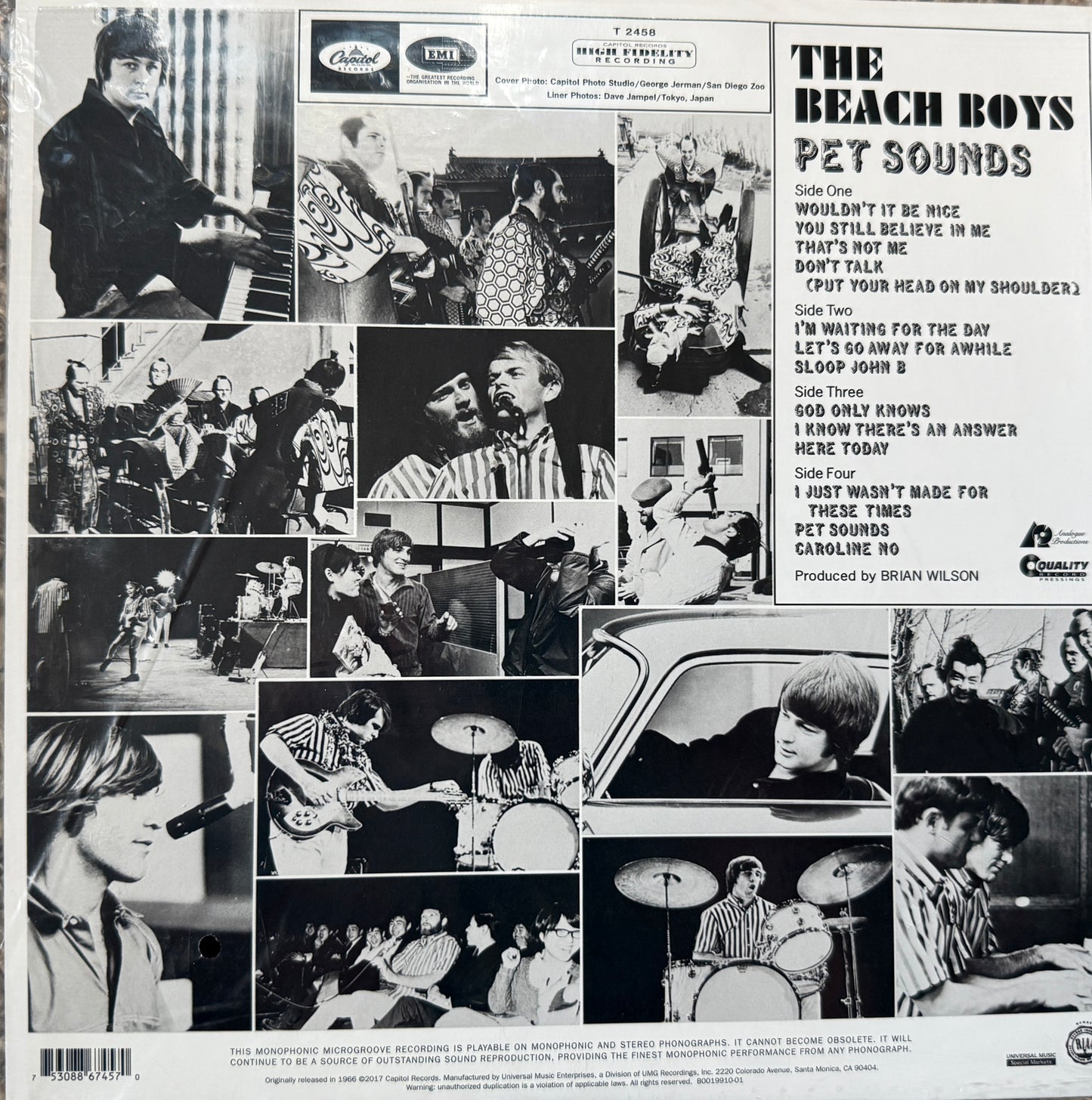 Beach Boys - Pet Sounds (Analogue Productions Mono 2XLP) Sealed