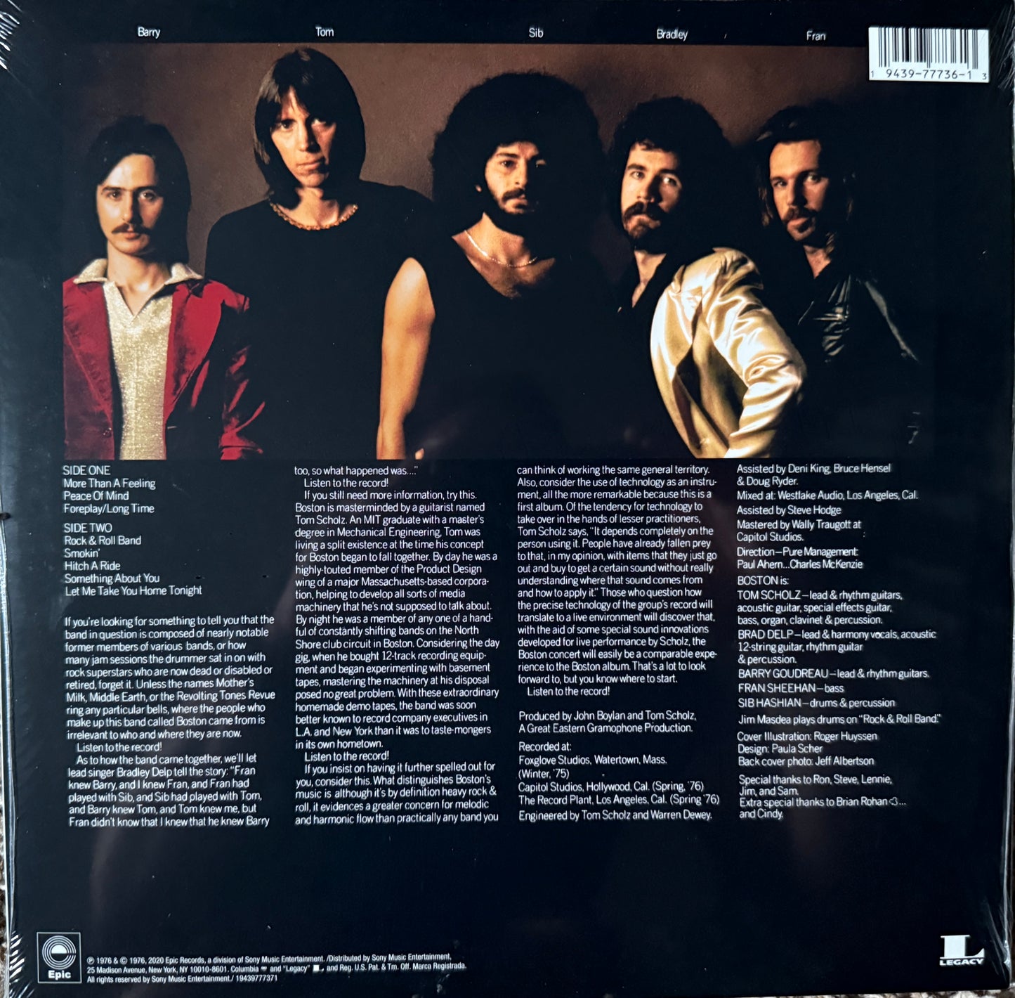 Boston - Self Titled (Factory Sealed)