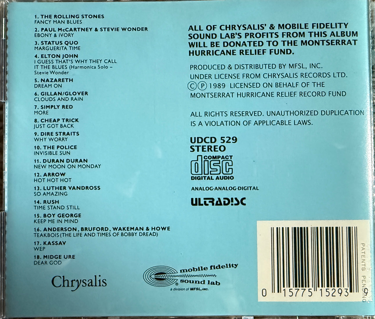 After The Hurricane - Songs For Montserrat (Mobile Fidelity 24K Gold CD)