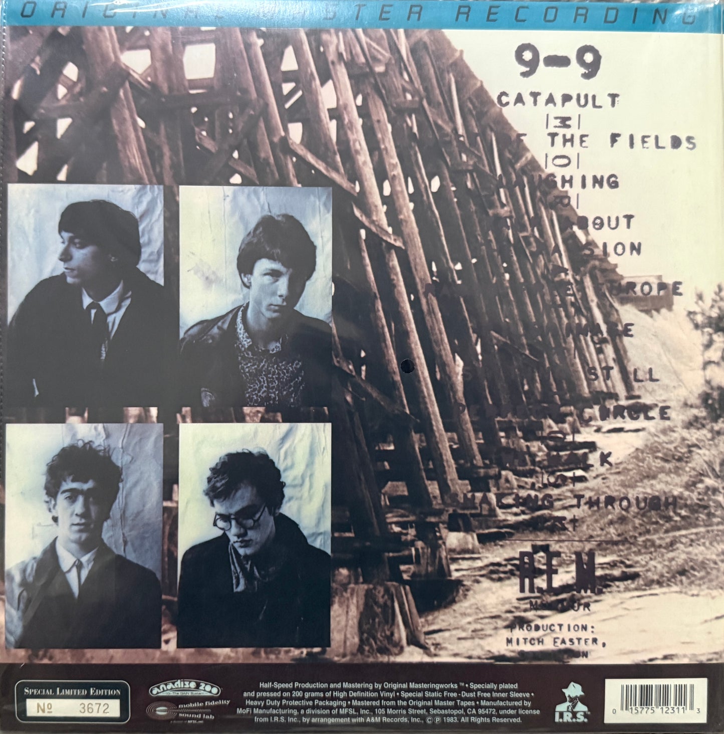 R.E.M. - Murmur (Mobile Fidelity Sound Lab Anadisq 200 Gram) Factory Sealed