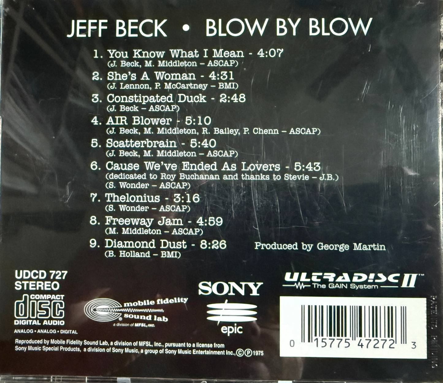 Jeff Beck - Blow By Blow (Mobile Fidelity 24K Gold CD)