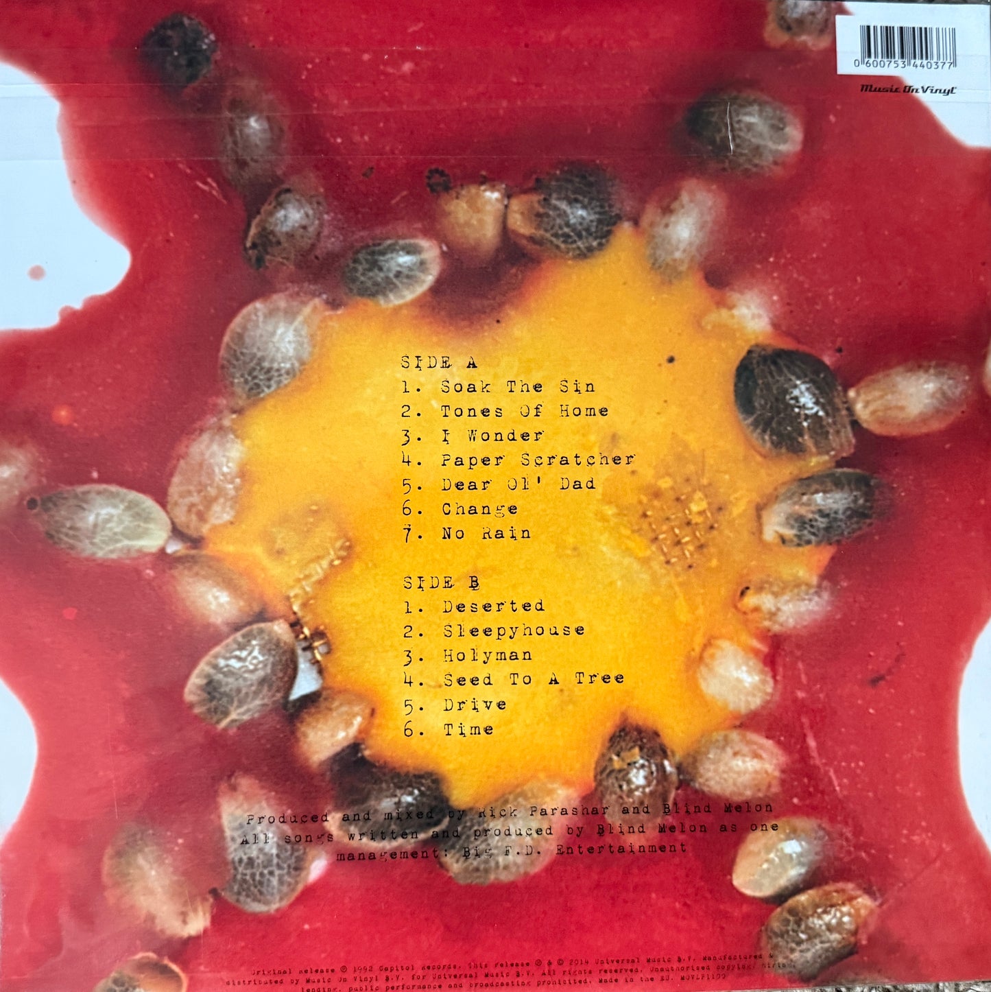 Blind Melon - Blind Melon (2014 MOV Press) Sealed