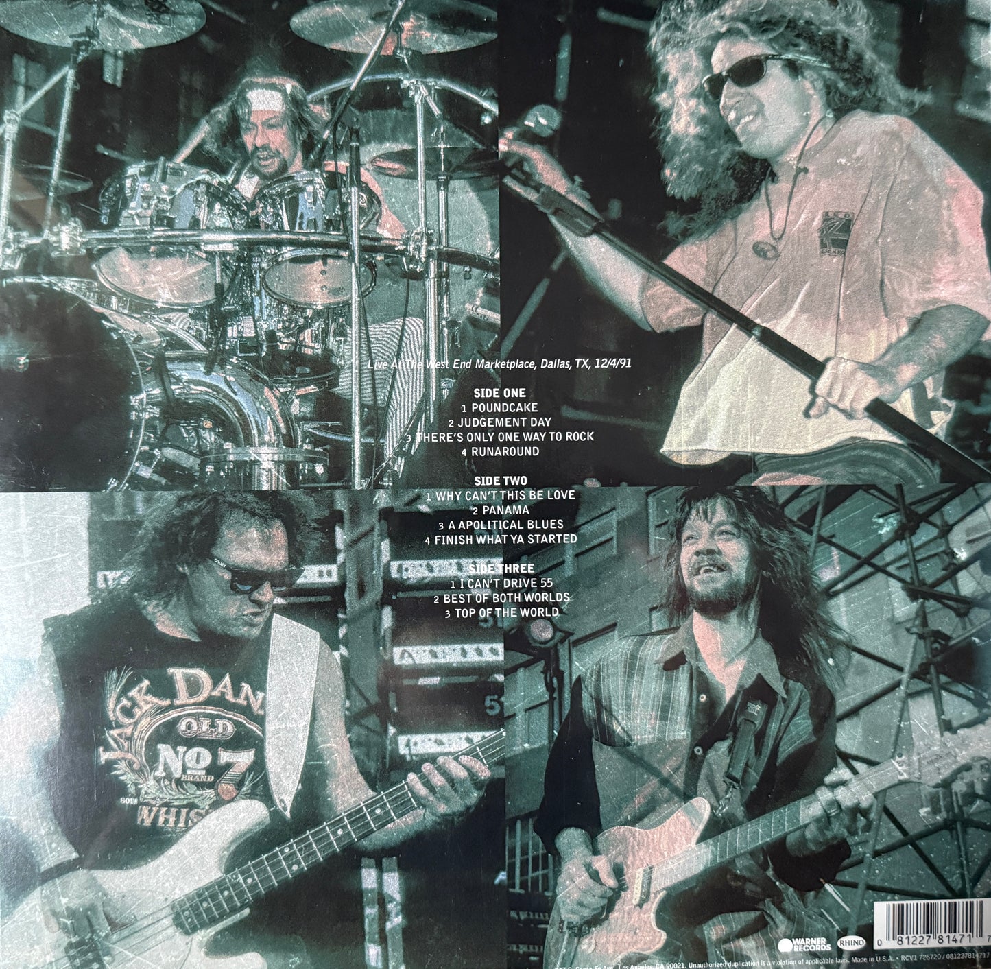 Van Halen - Live In Dallas 1991 (RSD Ltd Edition Red Vinyl 2XLP) Sealed