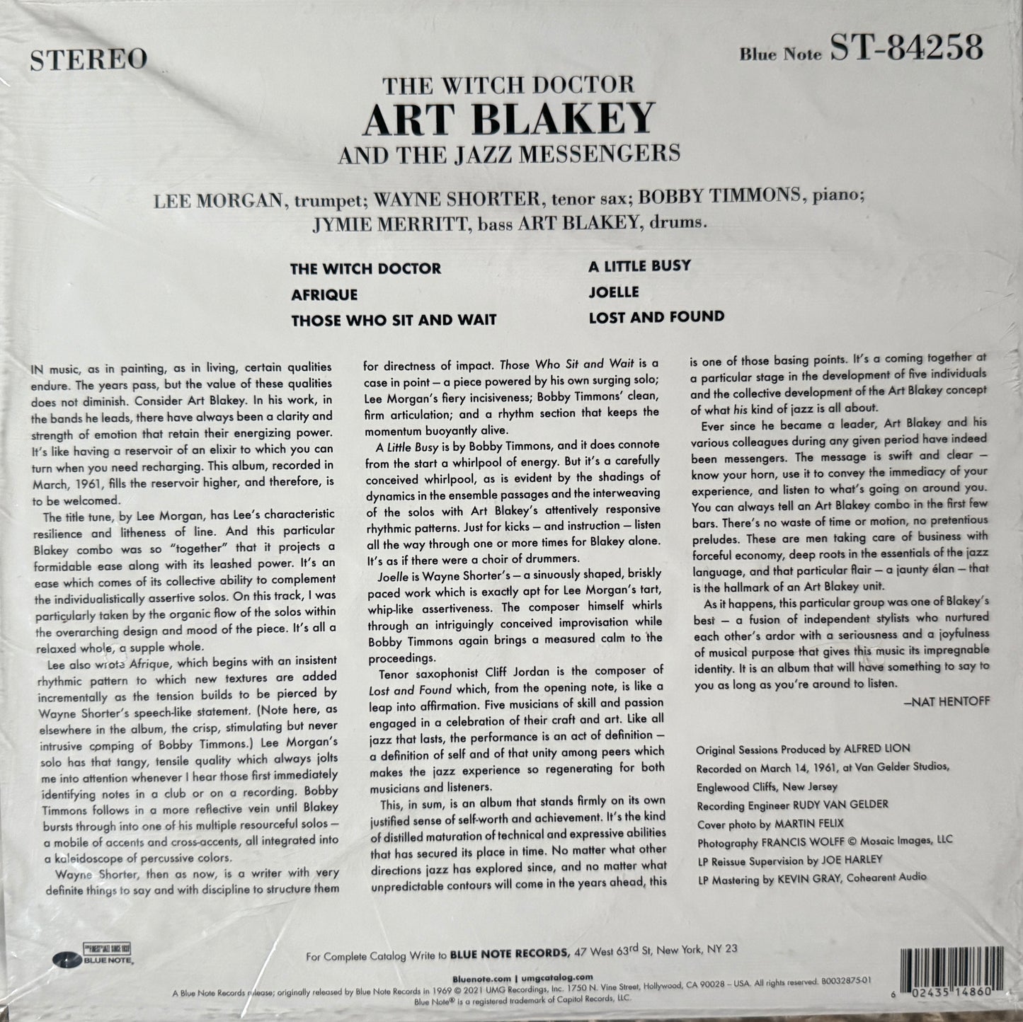 Art Blakey & Jazz Messengers - The Witch Doctor (Tone Poet) Factory Sealed