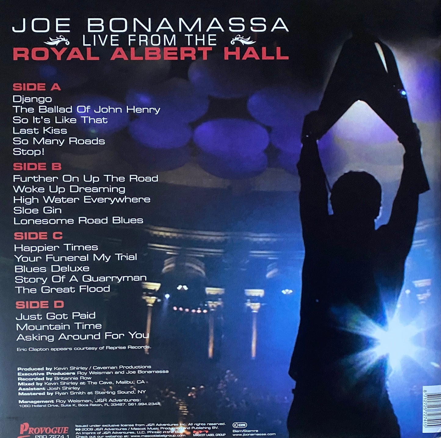 Joe Bonamassa - Live From The Royal Albert Hall (2010 Europe Press 2XLP)