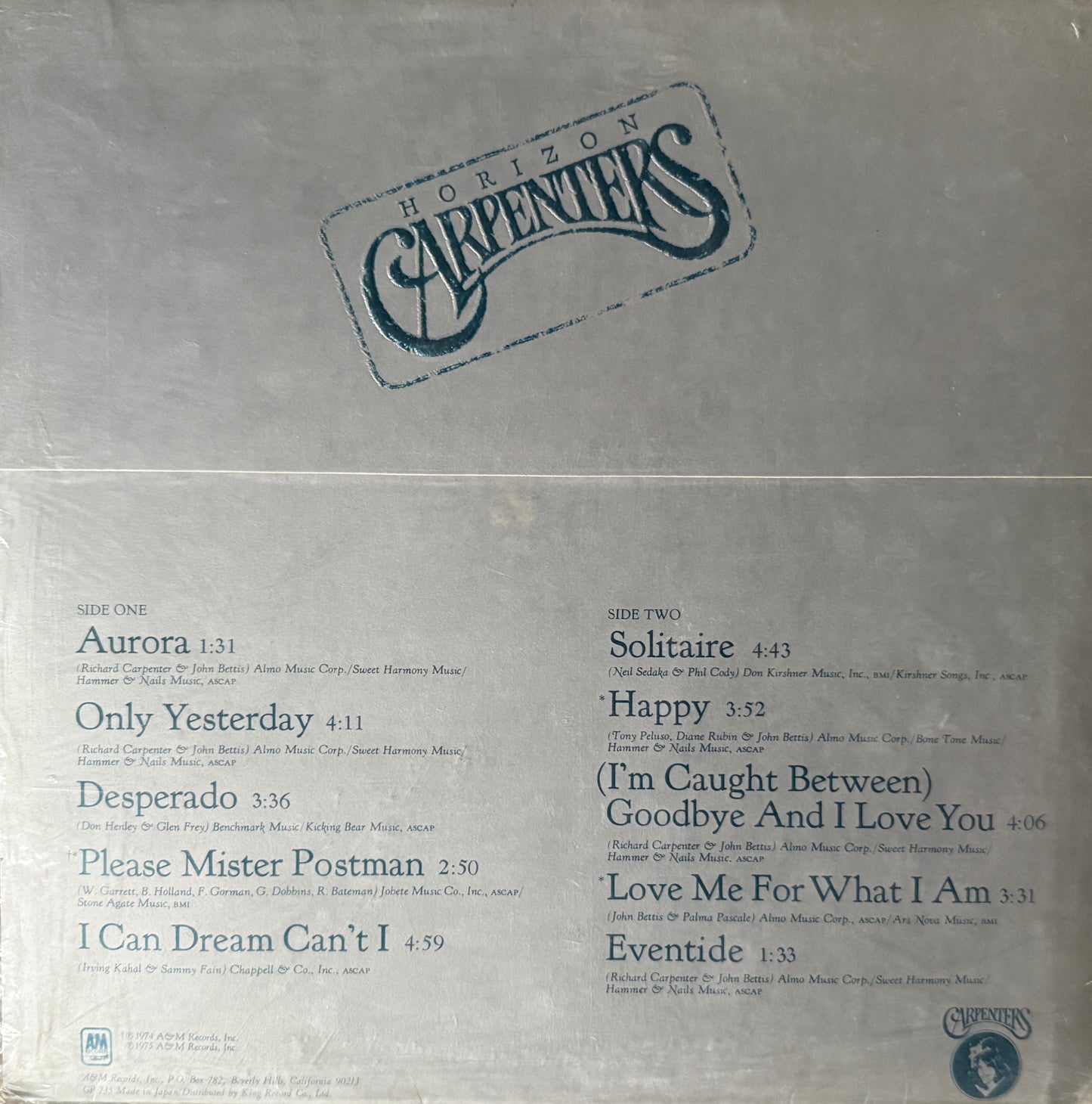 Carpenters - Horizon (1978 Japan)