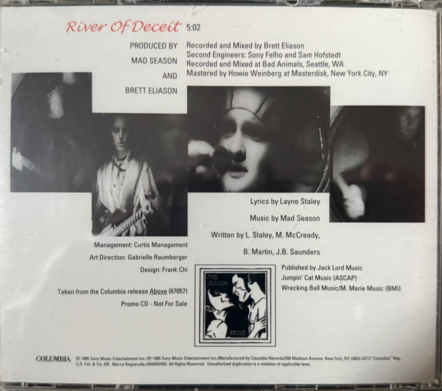 Mad Season - River Of Deceit (1995 Promo CD) Sealed