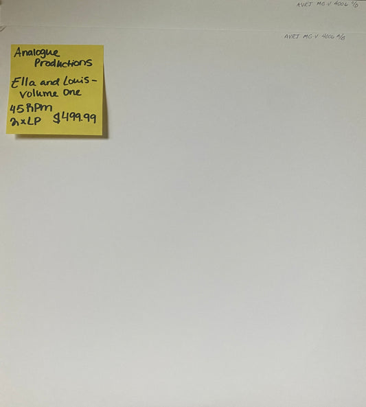 Ella Fitzgerald Louis Armstrong - Ella & Louis Vol. 1 (Test Pressing)