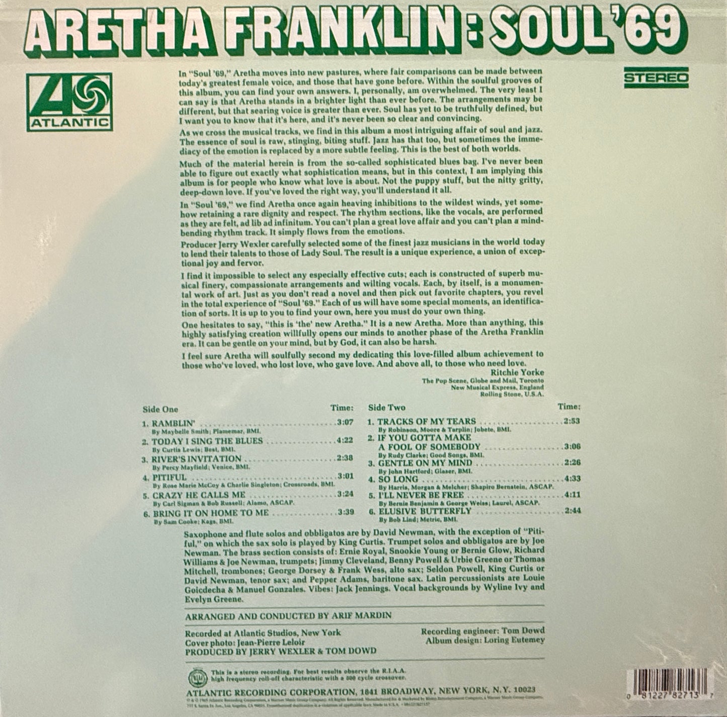 Aretha Franklin - Soul 69 (LTD Edition Red + 7) Factory Sealed