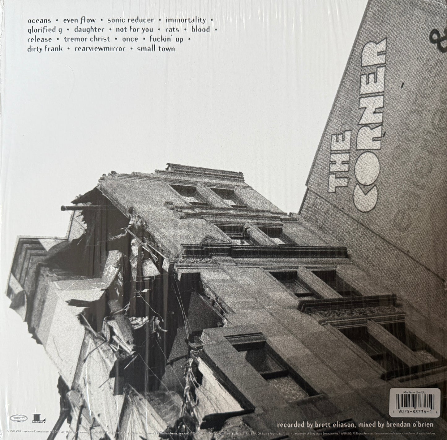 Pearl Jam - Live At The Orpheum Theatre A (Newbury Comic Variant)