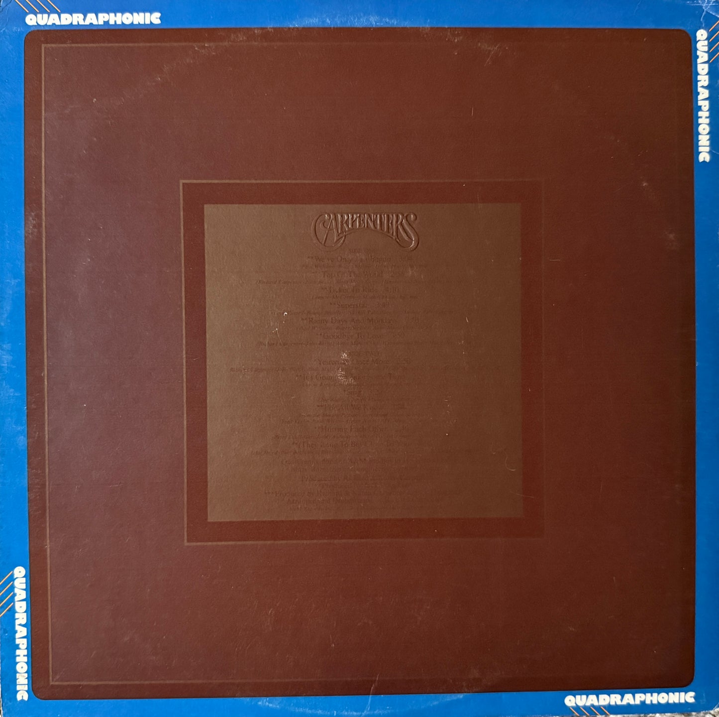 The Carpenters - Singles (Quad)