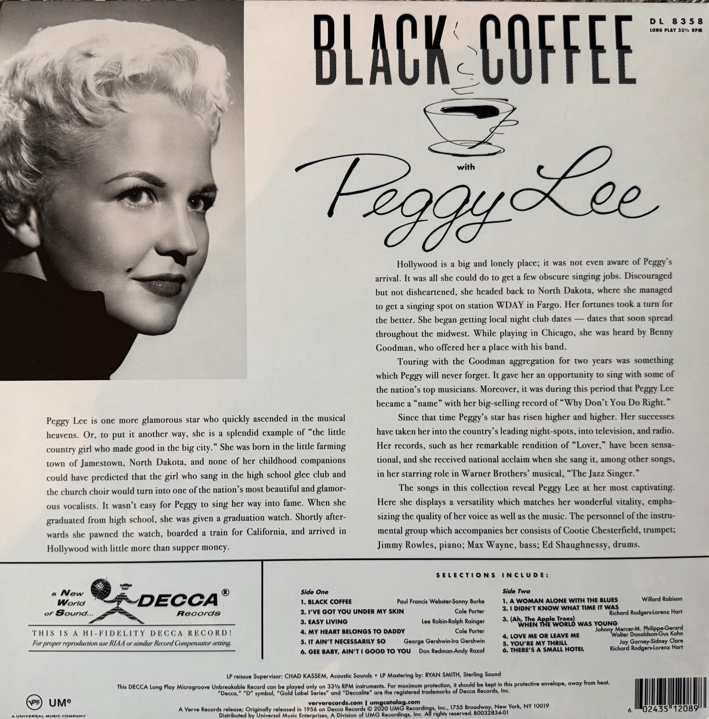 Peggy Lee - Black Coffee (Acoustic Sounds)