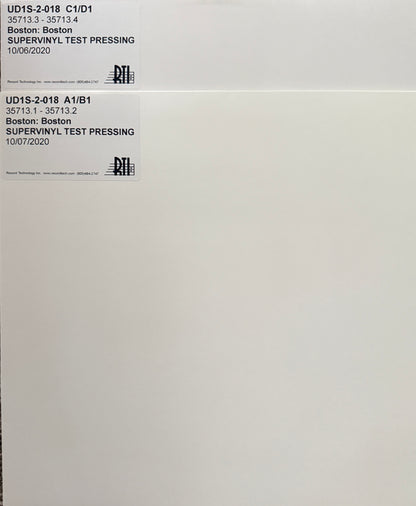 Boston - Boston (Mobile Fidelity Sound Lab) RTI One Step Test Pressing on Super Vinyl 2XLP