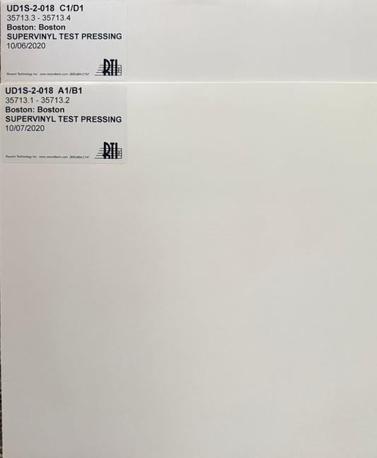 Boston - Boston (Mobile Fidelity Sound Lab) RTI One Step Test Pressing on Super Vinyl 2XLP